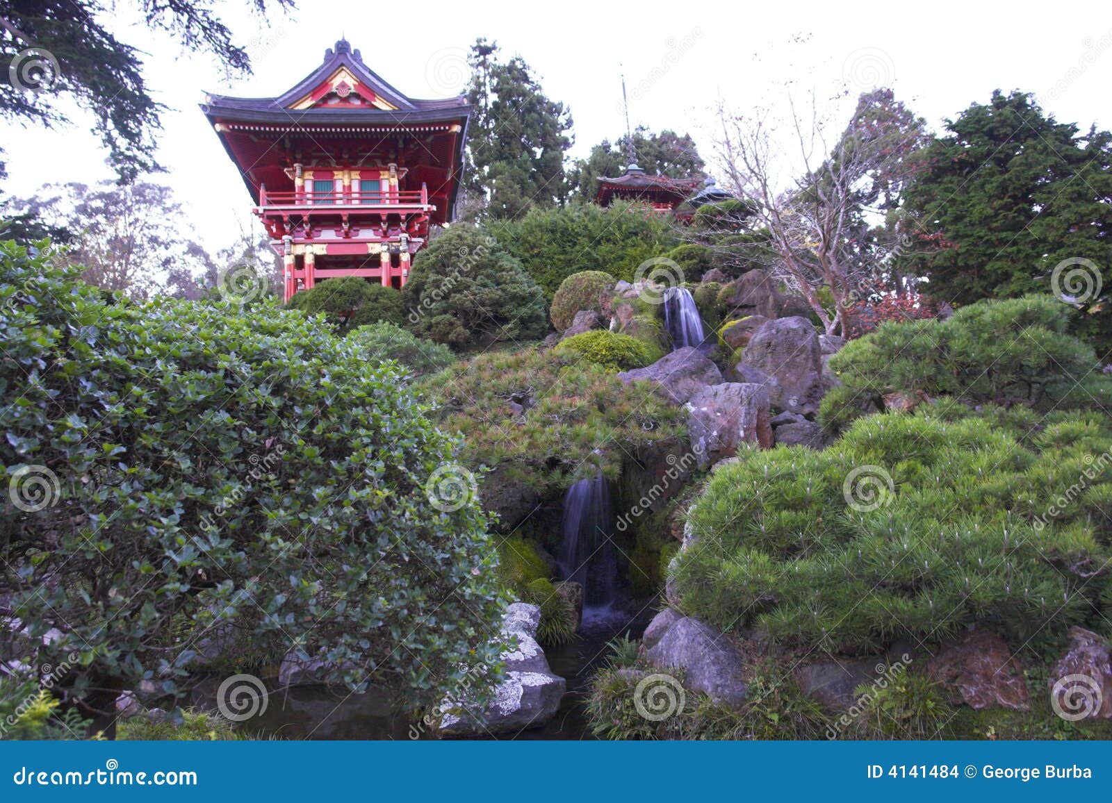Red pagoda stock photo. Image of asian, culture, peace 4141484