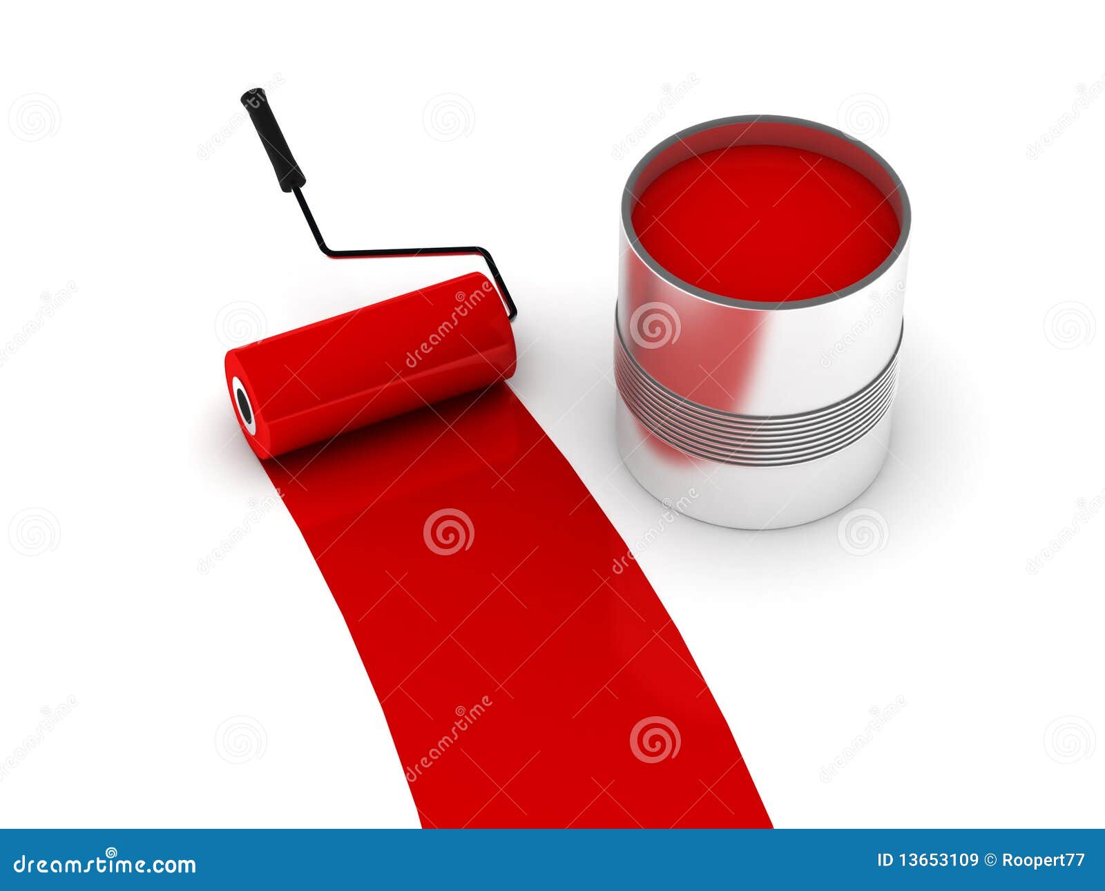 Red paint stock illustration. Illustration of painting - 13653109