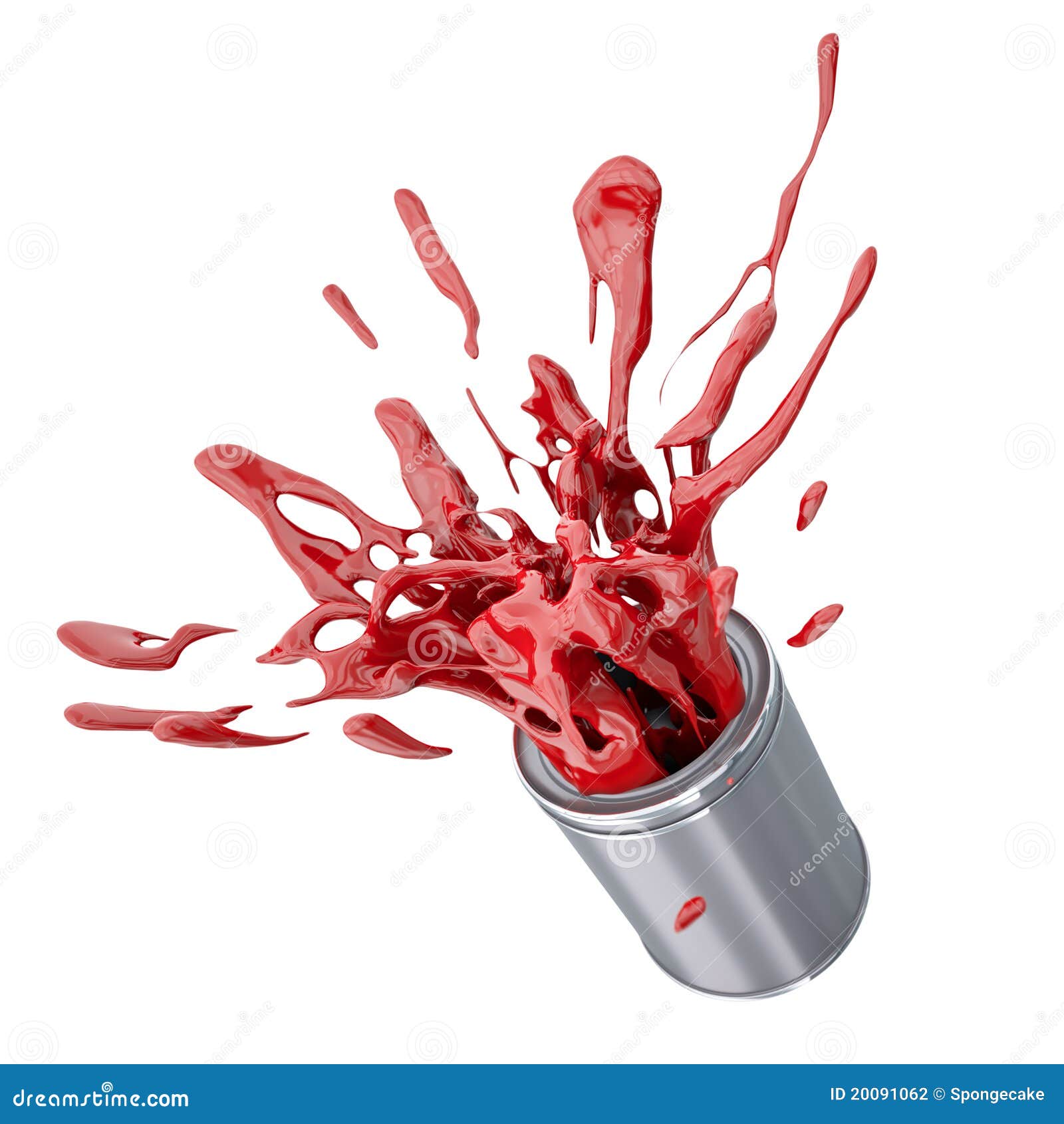 Red paint stock illustration. Illustration of sticky 20091062