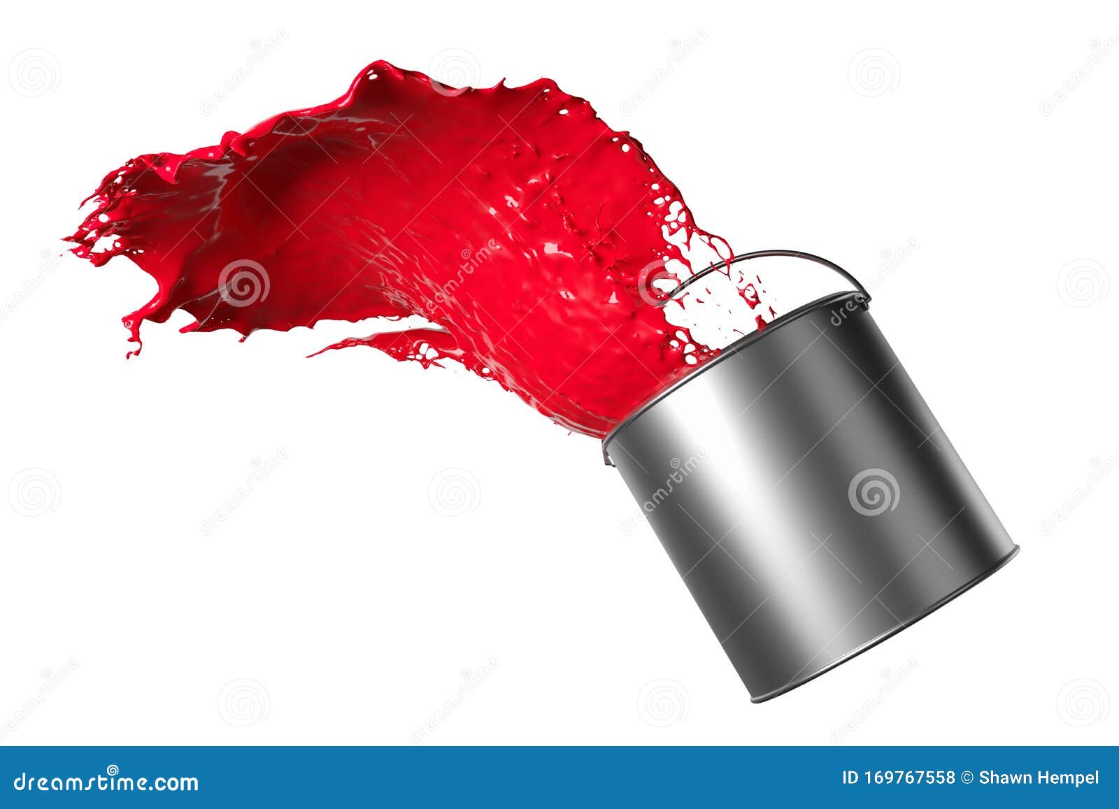 Red spilled paint stock illustration. Illustration of inspiration