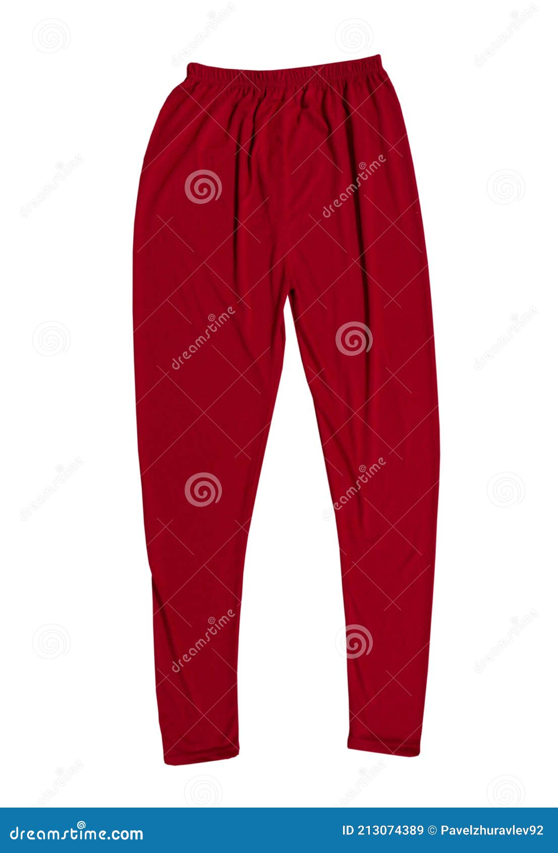 Red Pants Isolated. Red Leggins Isolated on White Background Stock ...
