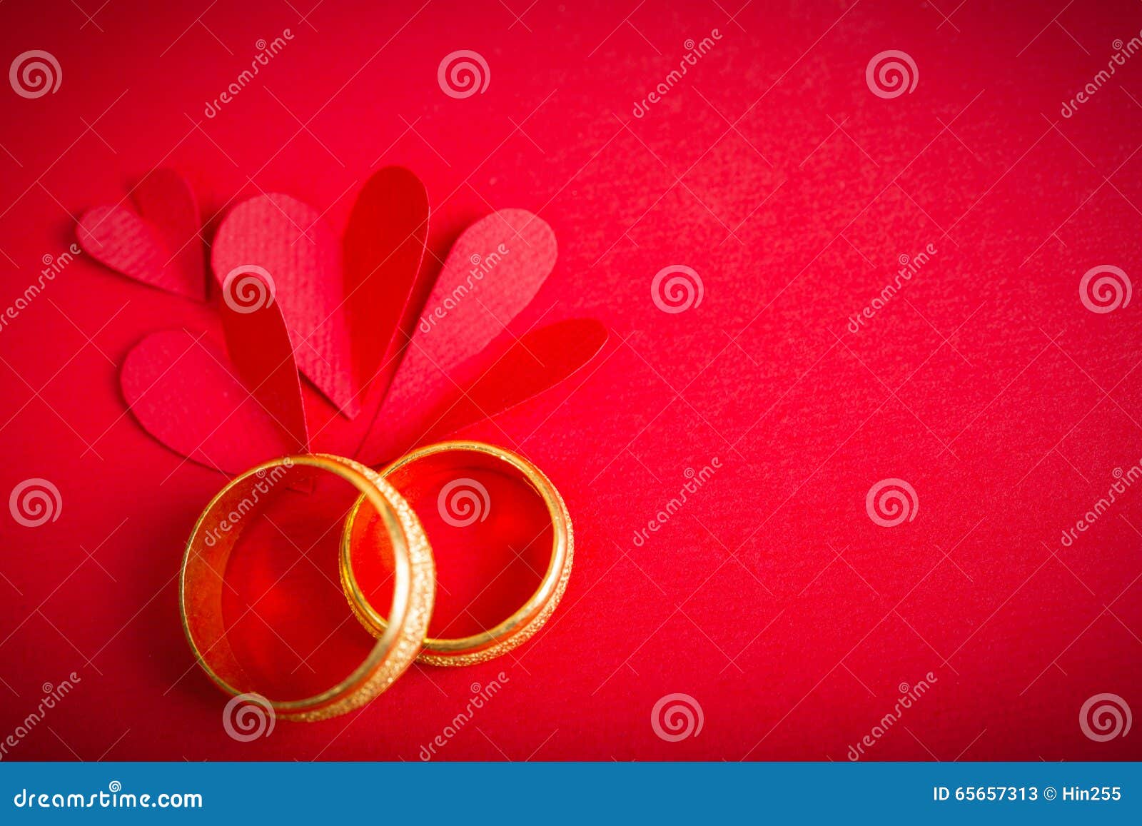 Red Paper Heart and Engagement Ring. Stock Image - Image of lover,  beautiful: 65657313