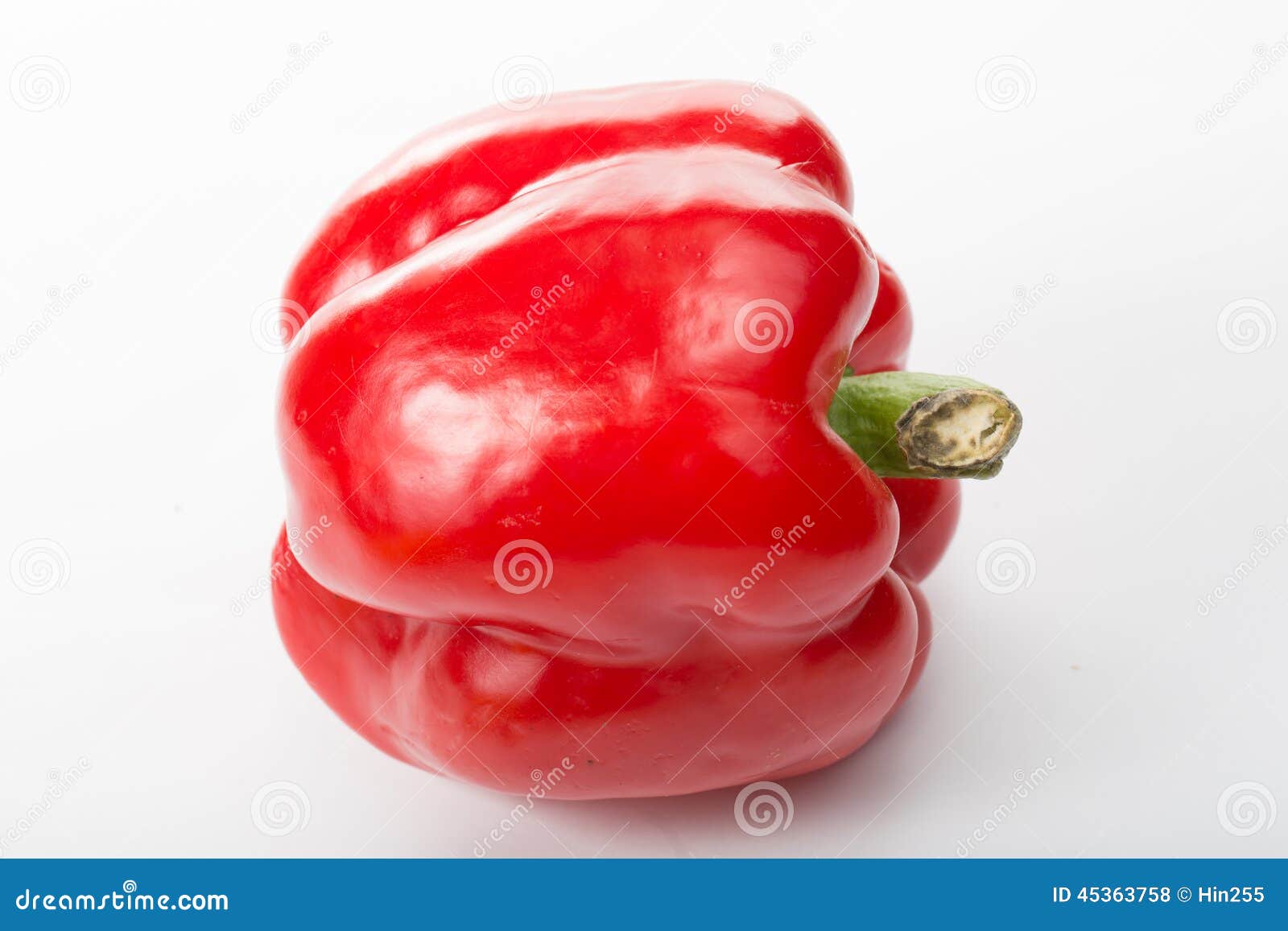 Red paprika isolated stock photo. Image of eating, pepper 45363758