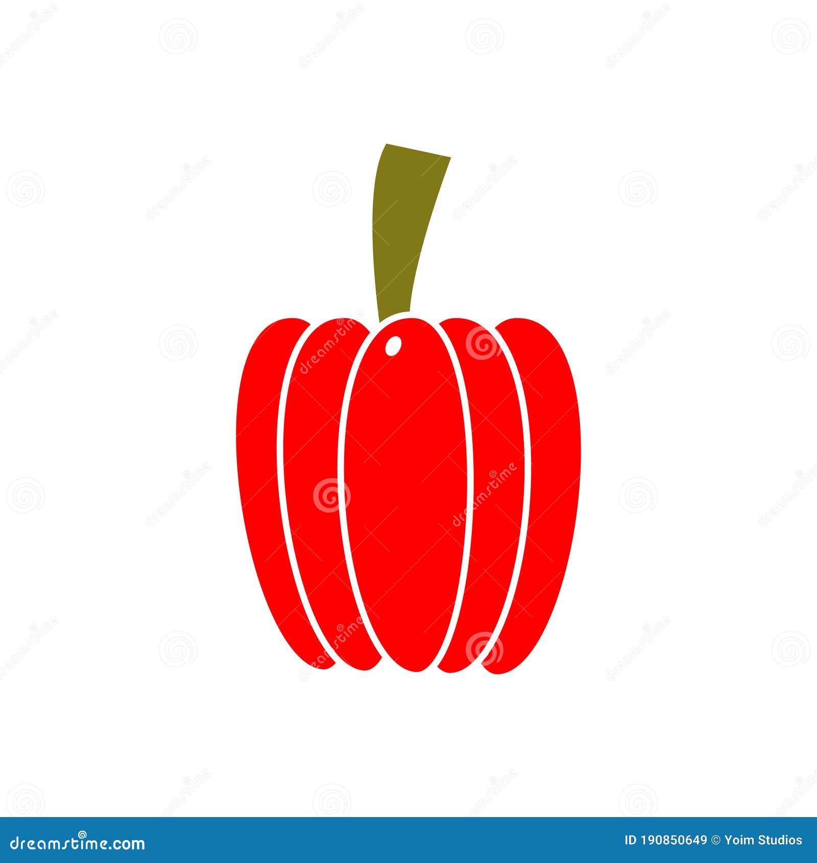Red Paprika Vector Design Template Illustration.icon Logo Design
