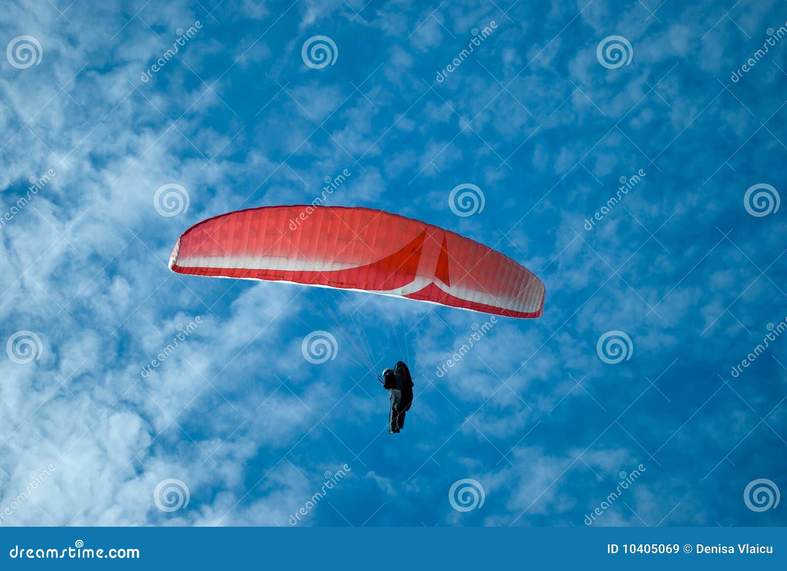 Red Parachute stock image. Image of leisure, wind, summer 10405069