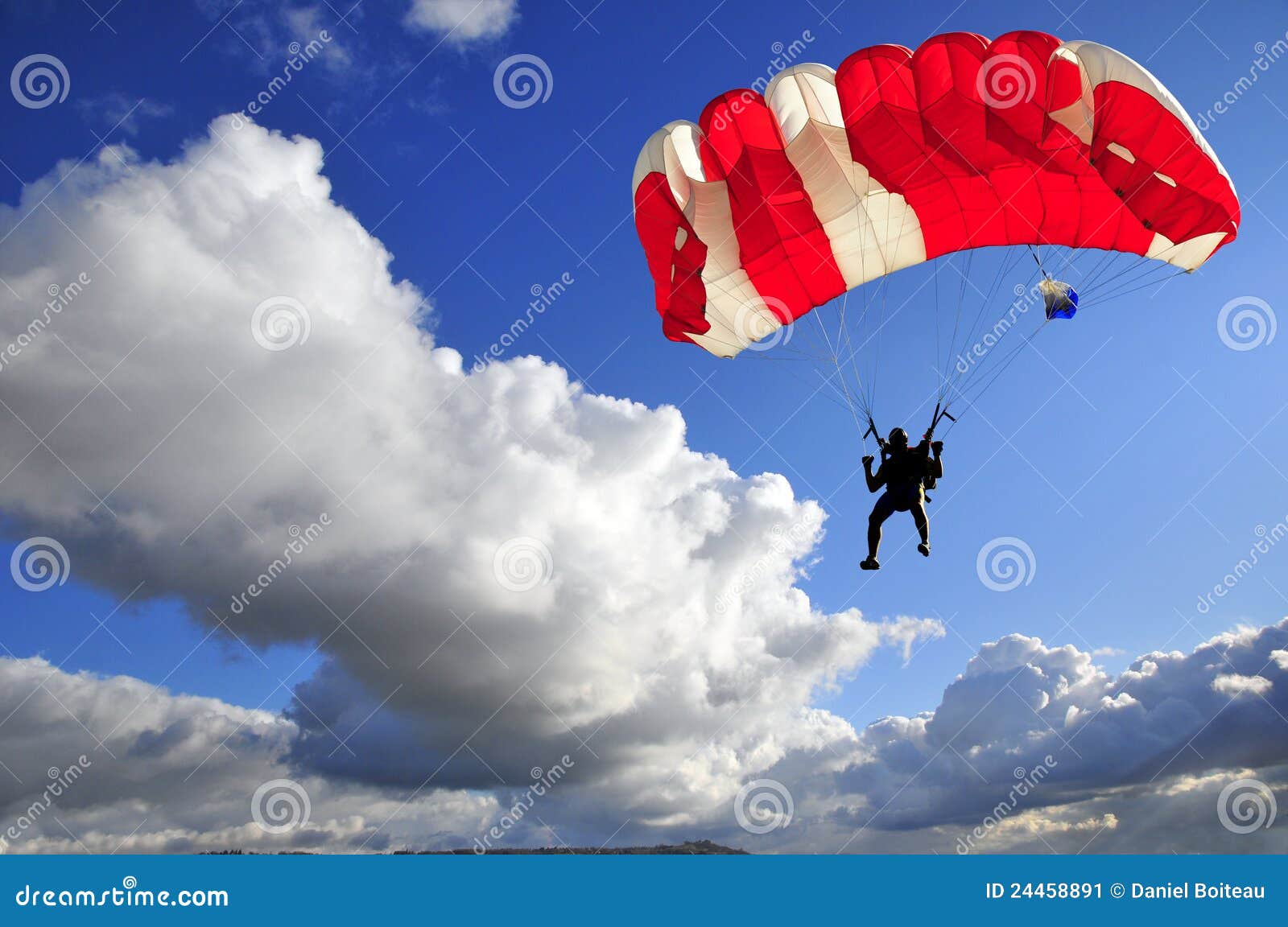 red parachute