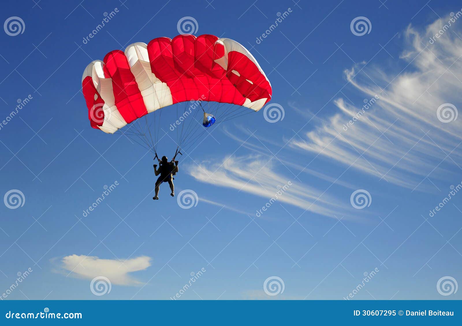 Red parachute stock image. Image of parachuting, sport 30607295