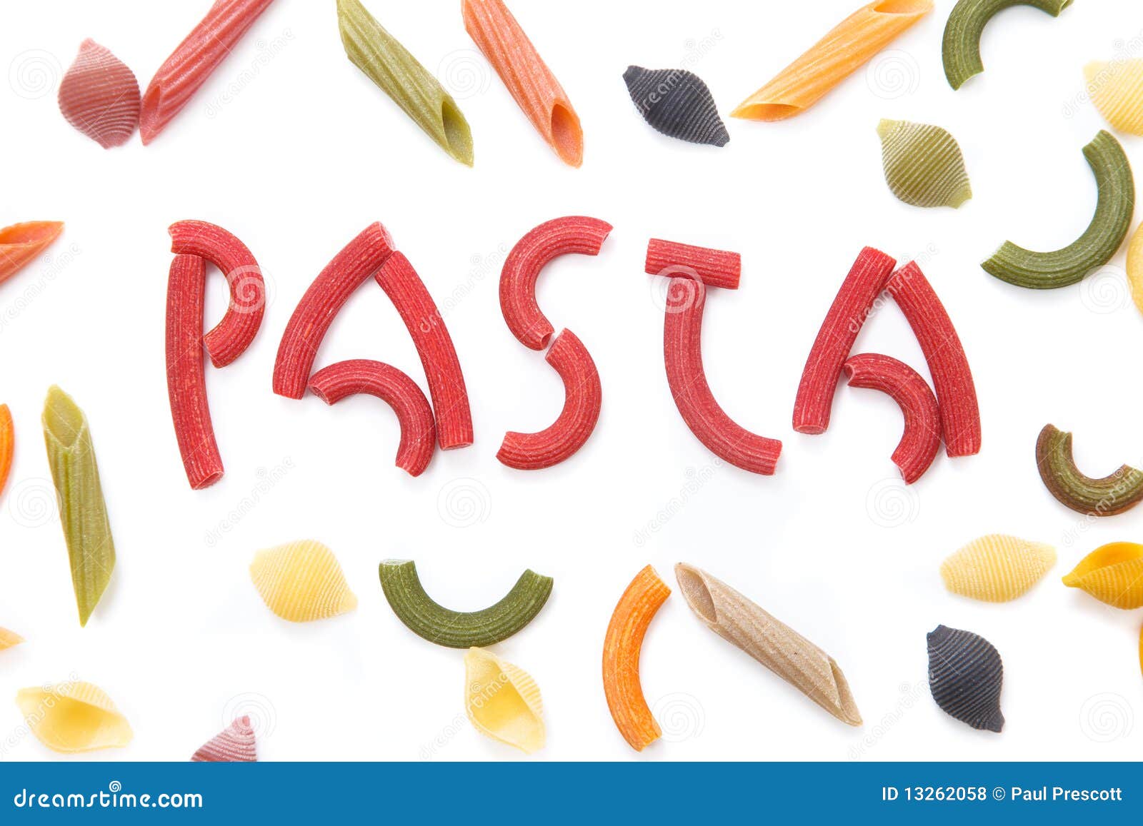 Red Pasta Writing Royalty Free Stock Photos Image 13262058