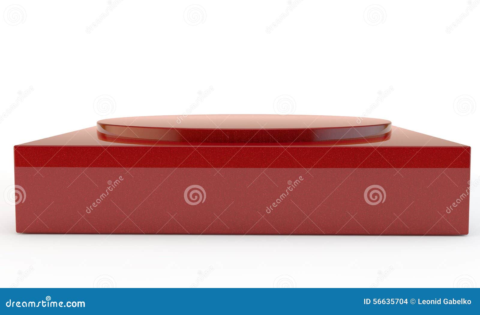 Red pedestal stock illustration. Illustration of gallery 56635704