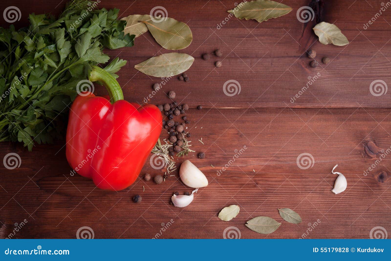 Red Pepper, Herbs An