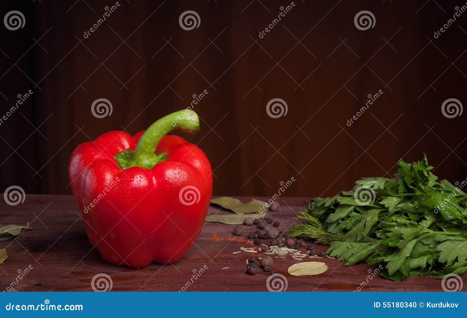 Red Pepper, Herbs An