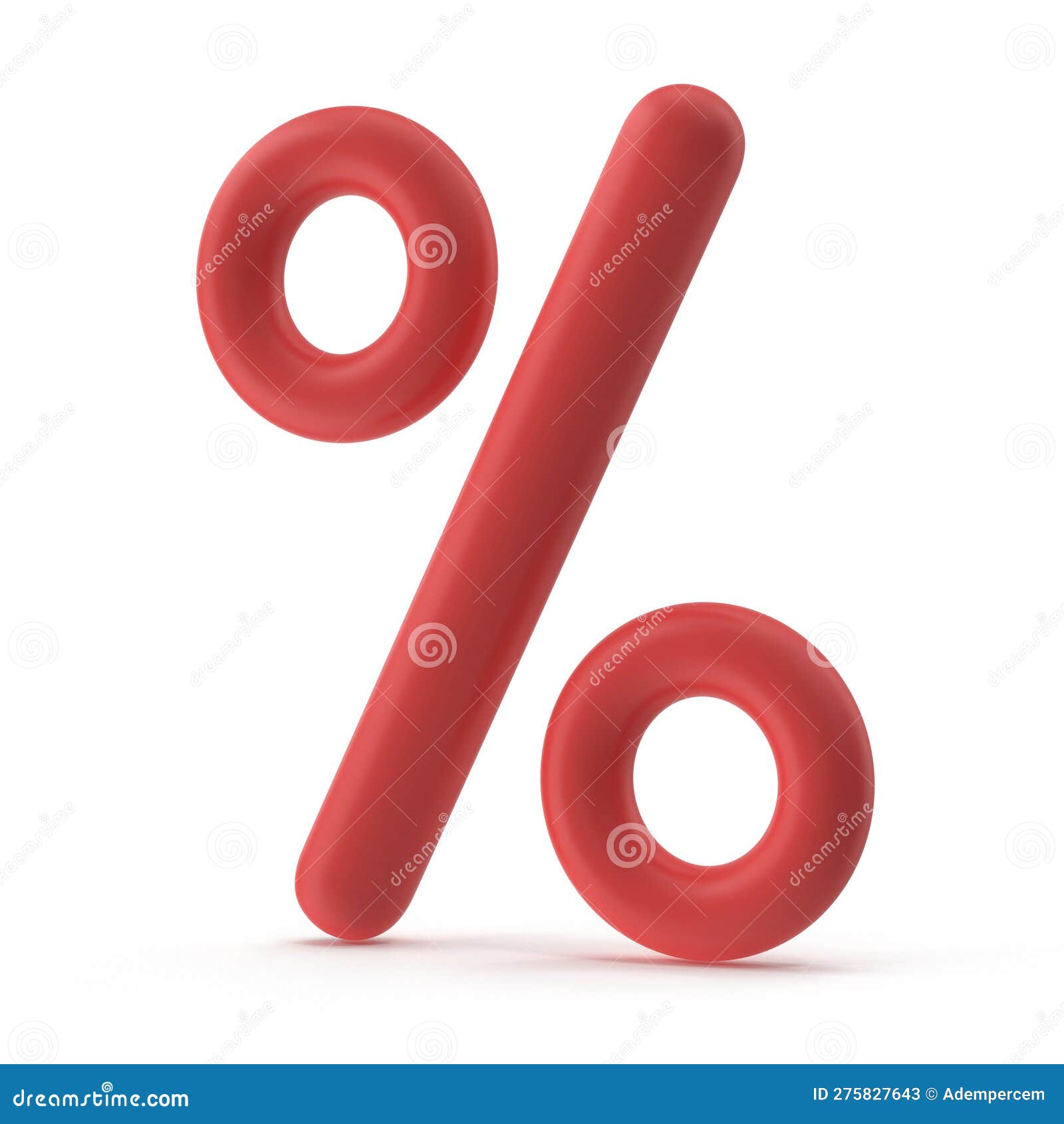 Red Percentage Symbol stock illustration. Illustration of generated