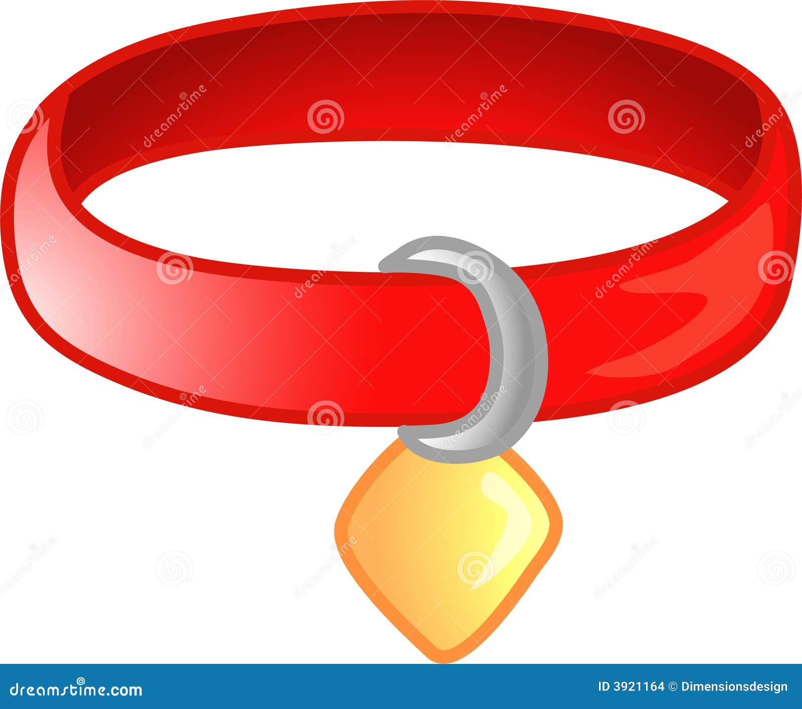 Dog Collar Icon In Cartoon Style Isolated On White Background. Veterinary Clinic Symbol Stock