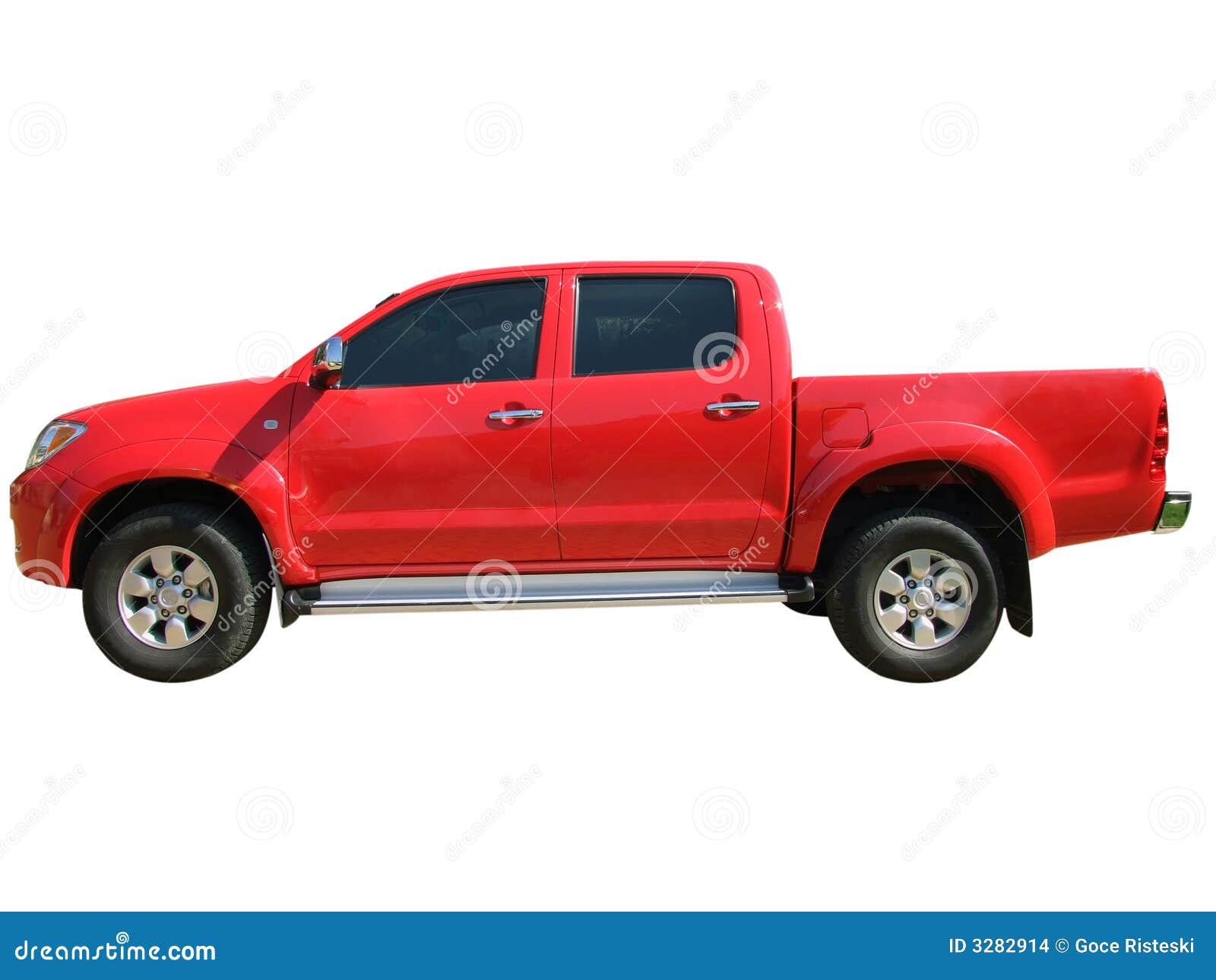 Large Pickup Truck Offroad. Full  Training. Highly Raised Suspension. Huge Wheels With Spikes 