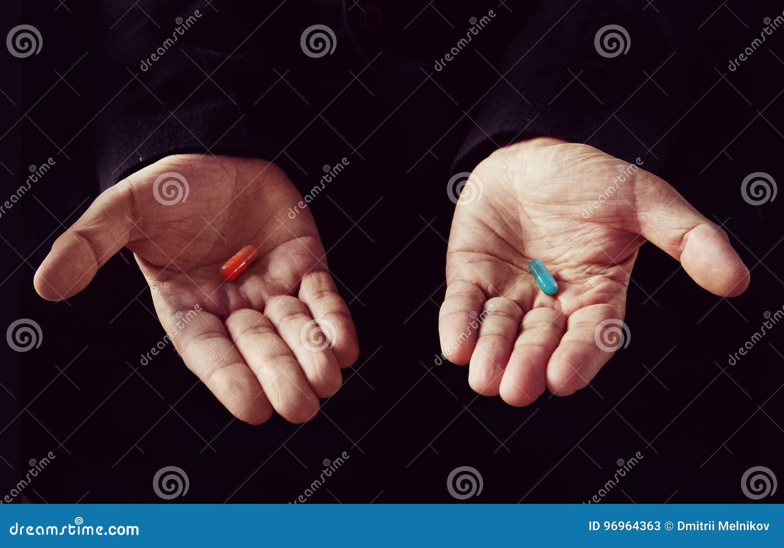 Red Pill Blue Pill Concept Stock Image Image Of Drug
