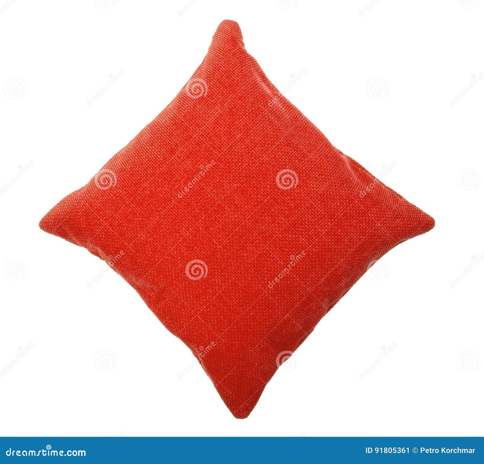 Red Pillow stock image. Image of seat, path, clipping 91805361