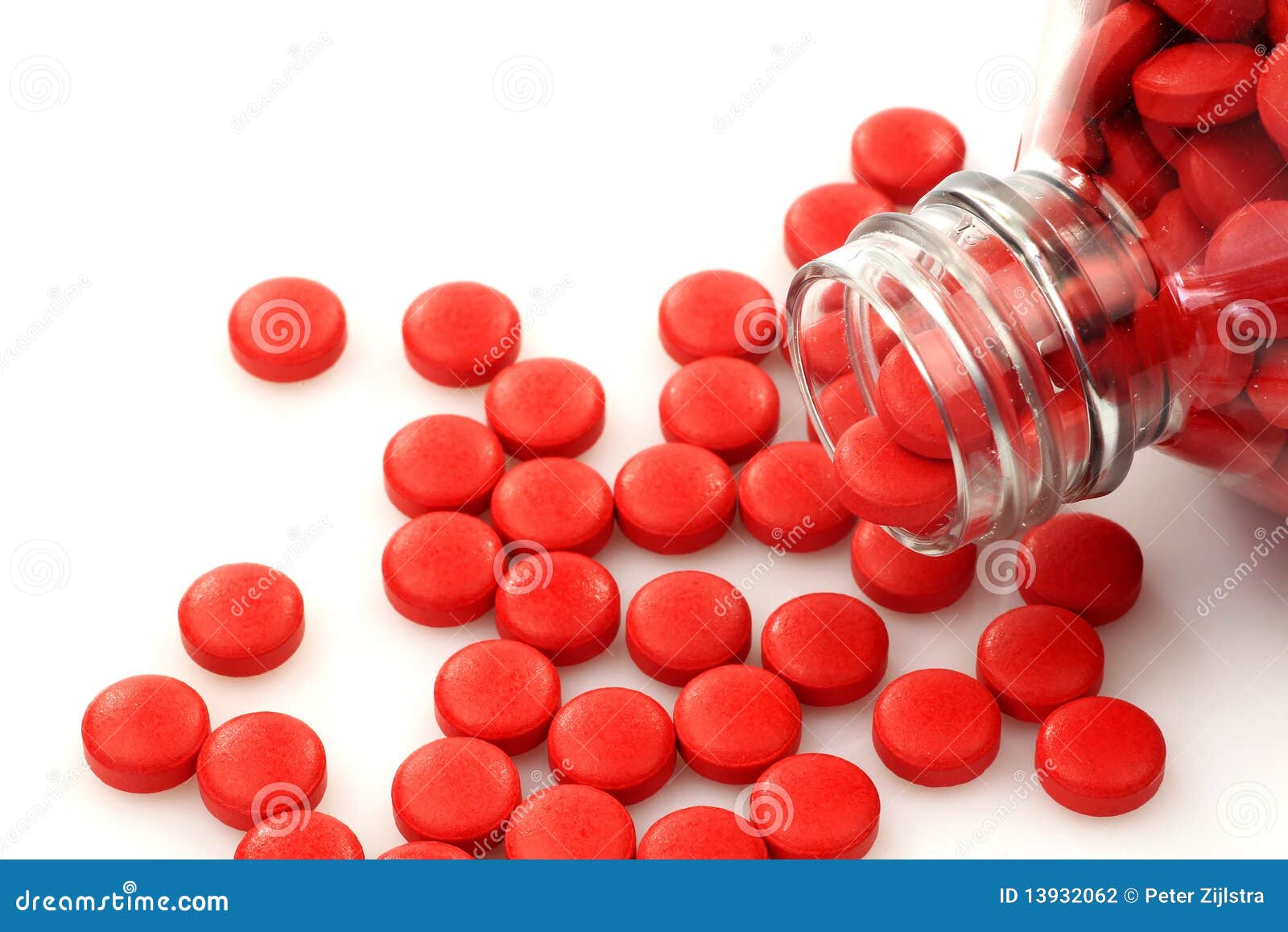 Download Red Pills Coming From A Bottle Stock Photo Image Of Plastic Round 13932062 Yellowimages Mockups