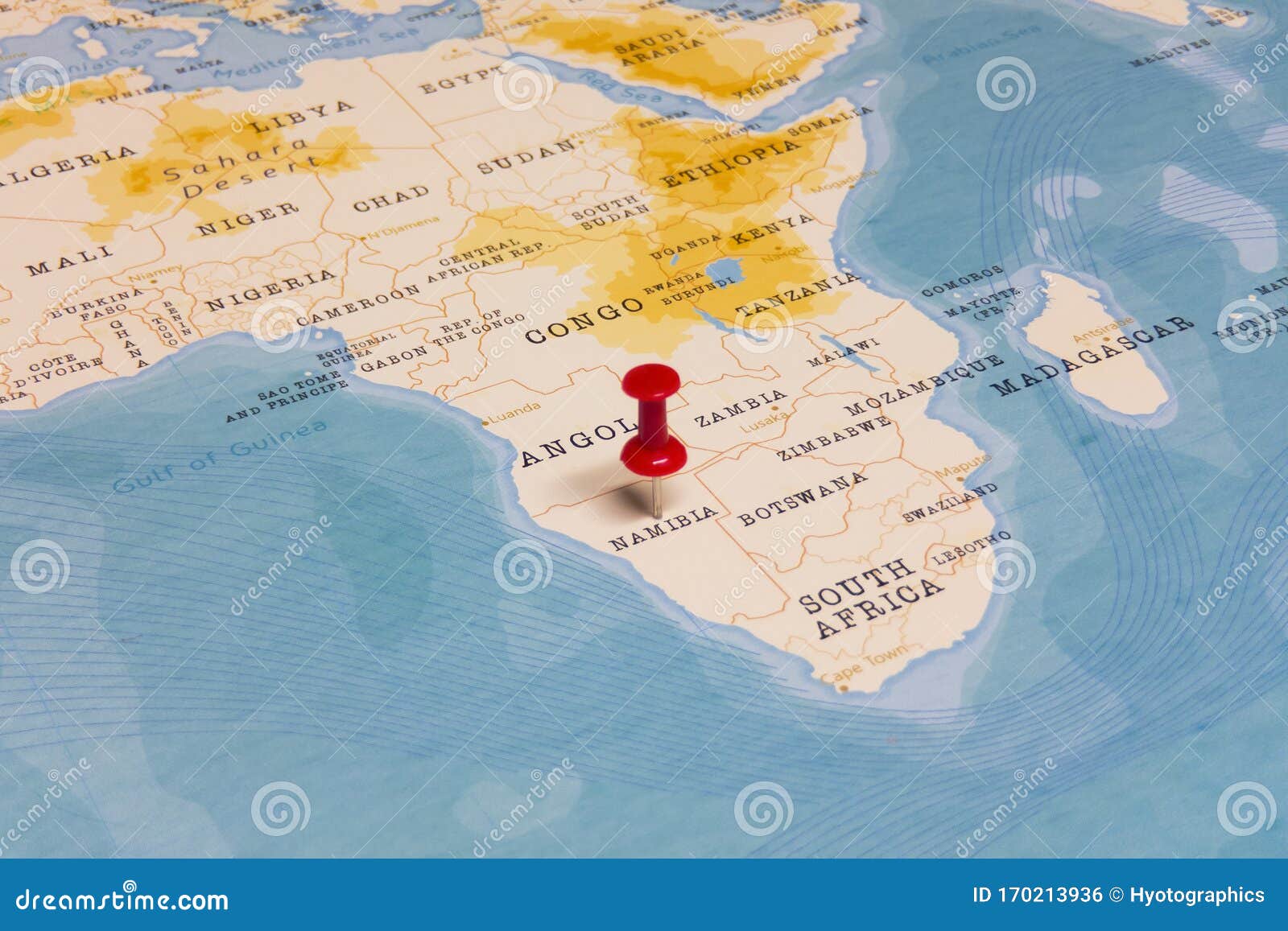 namibia africa with pin on a map namibia africa with pin on a map