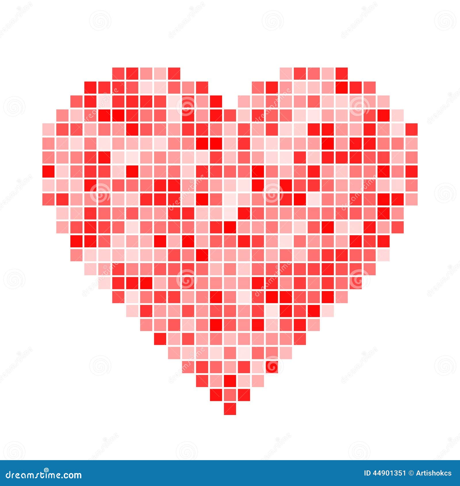 red pixel heart