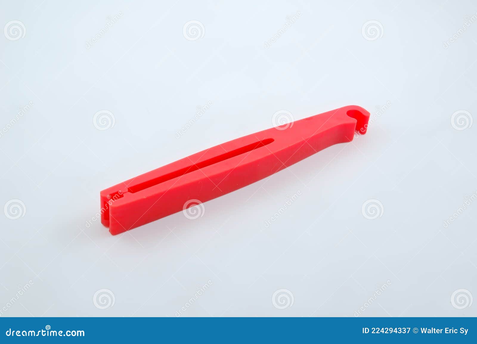 Red Plastic Clip Tool for Car Repair and Emergency Stock Image Image