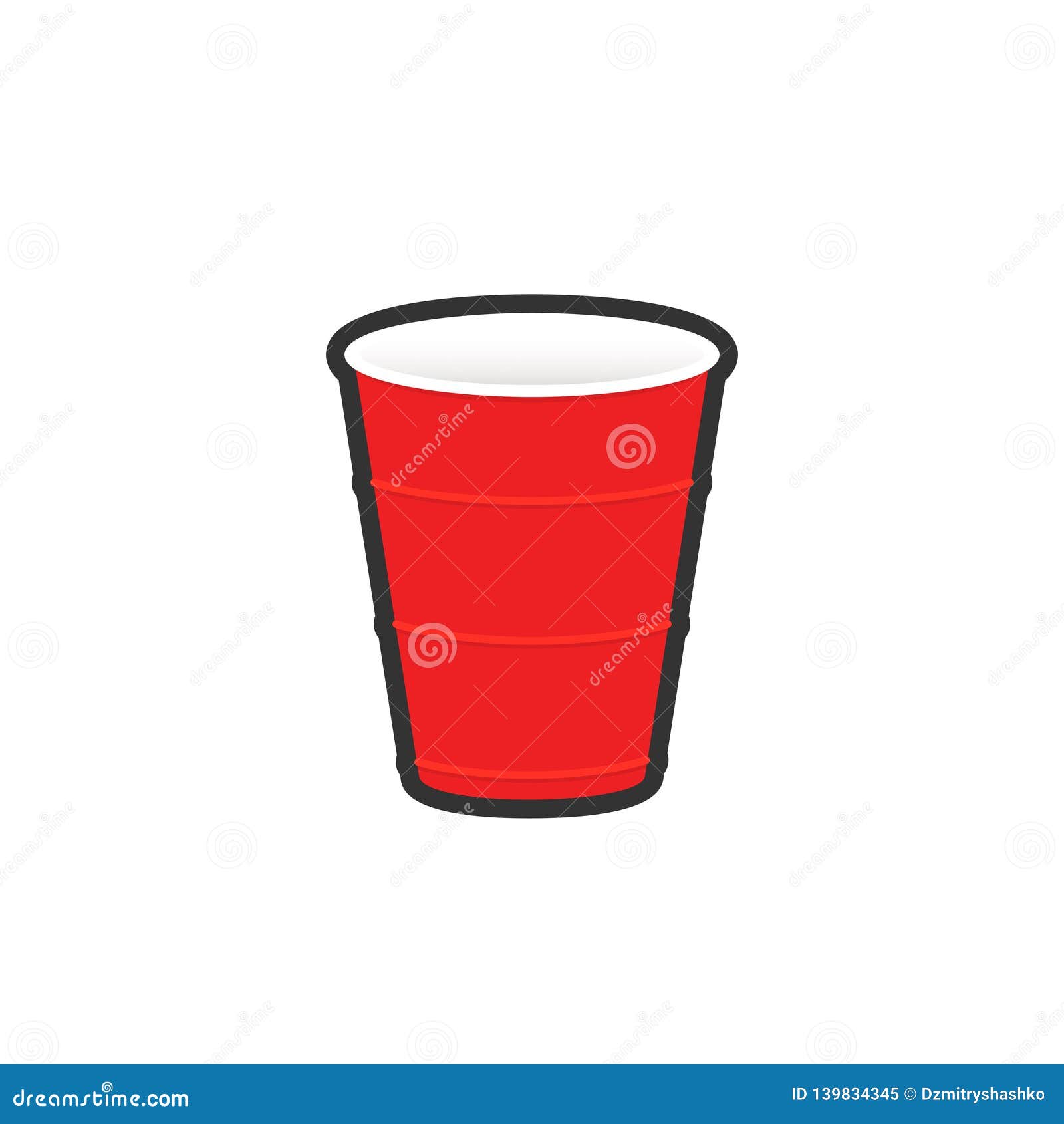 Two Green Red Plastic Cups Isolated White Background Stock Photo by  ©Wirestock 426974286