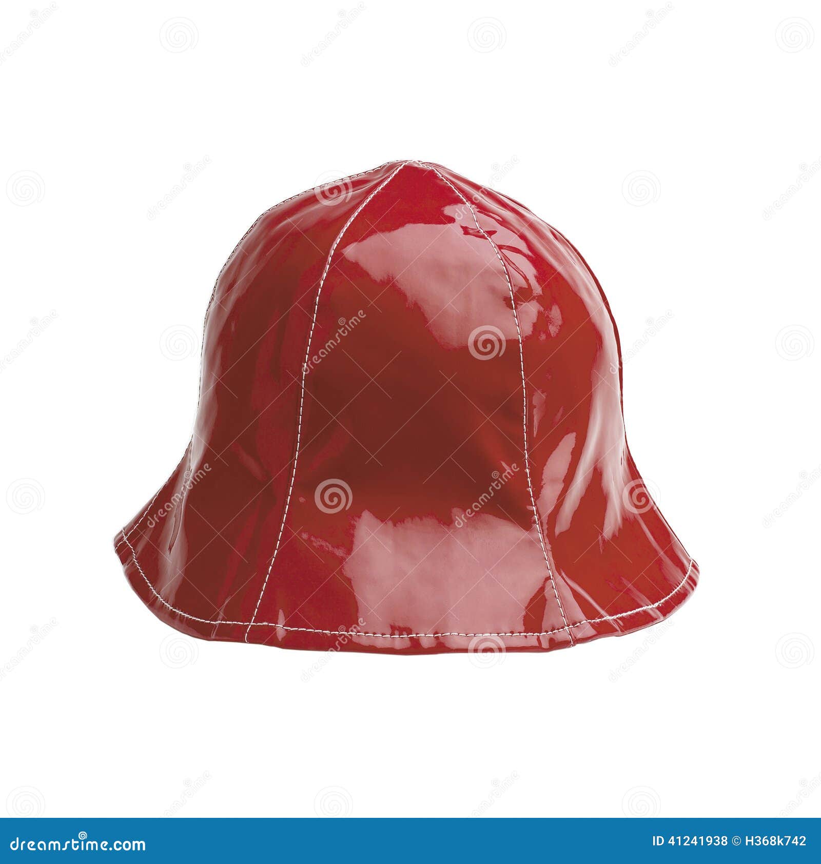 Red Plastic Female Hat Isolated on White Stock Photo Image of styling