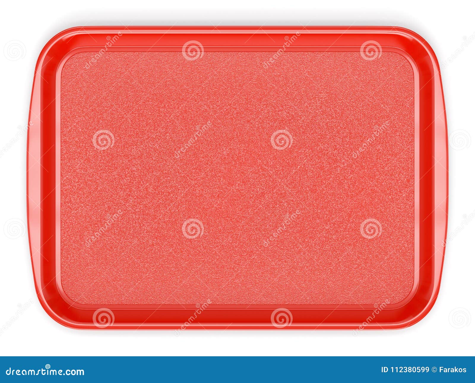 red plastic food tray