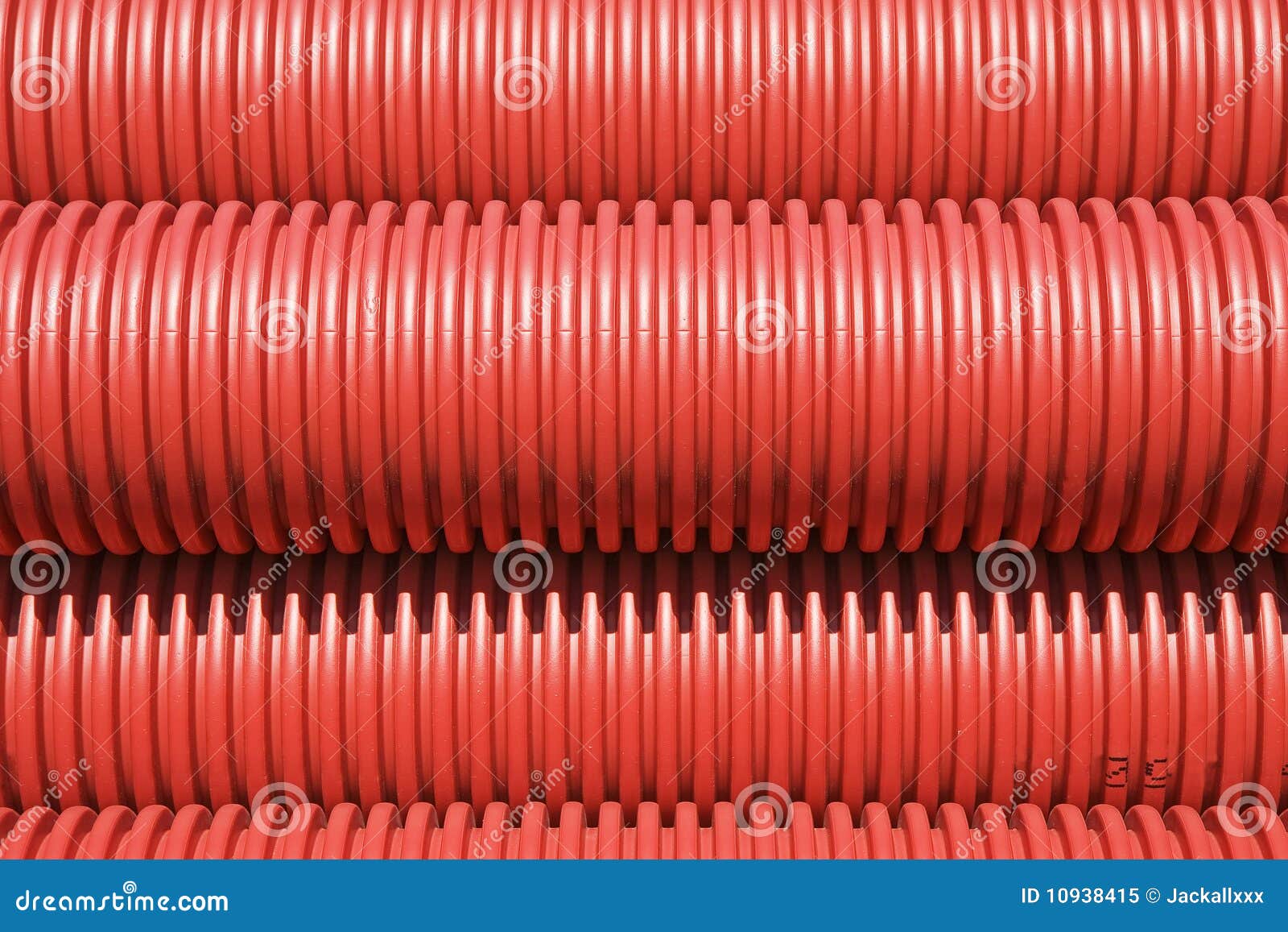 Red plastic pipes stock image. Image of tubes, employment 10938415