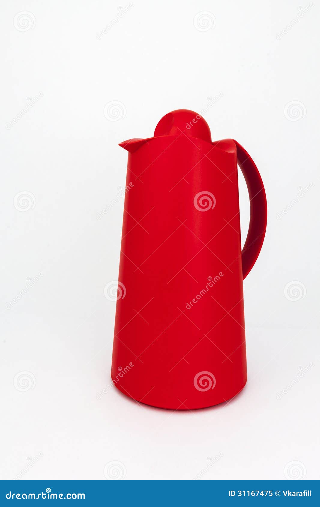 Red plastic water jug stock image. Image of white, object 31167475