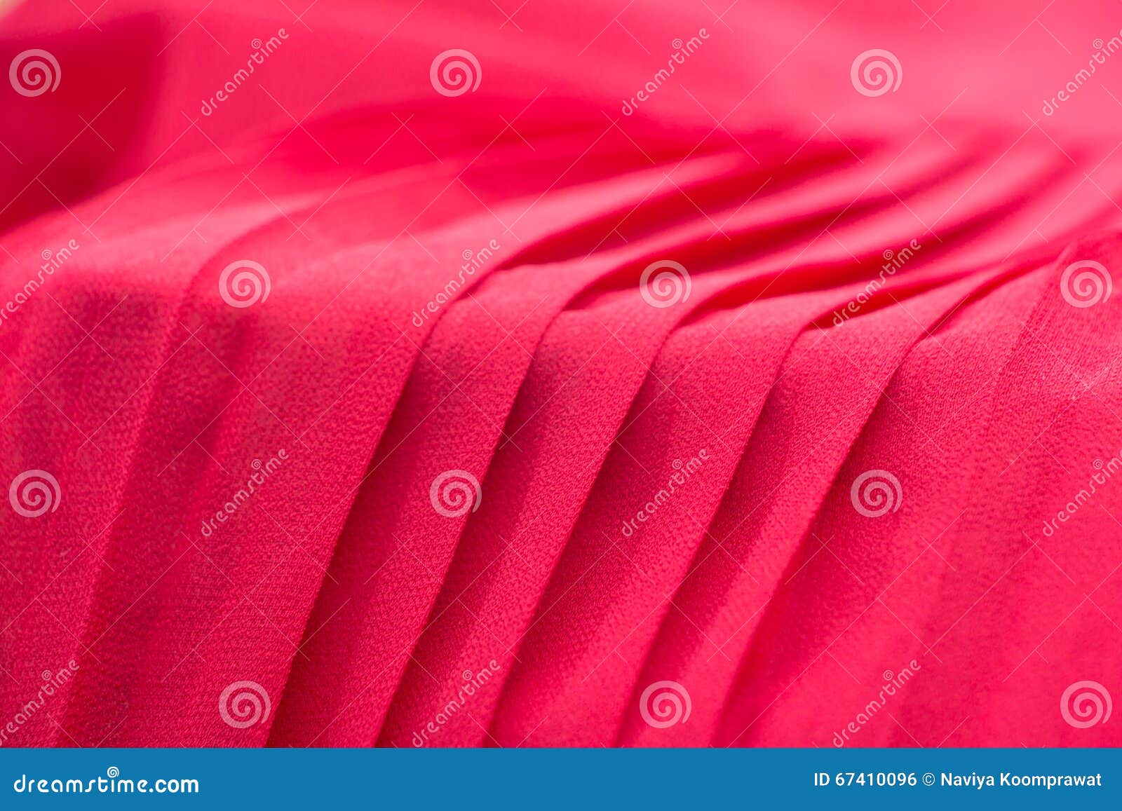 red pleat fabric background