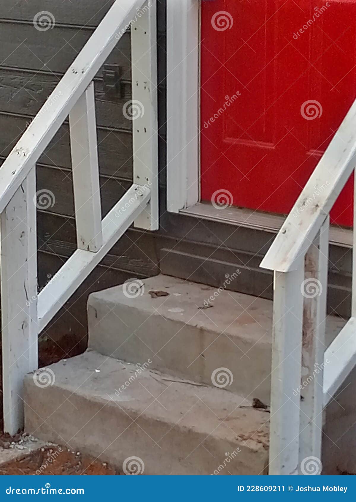 Red porch is awesome stock image. Image of architecture 228609211