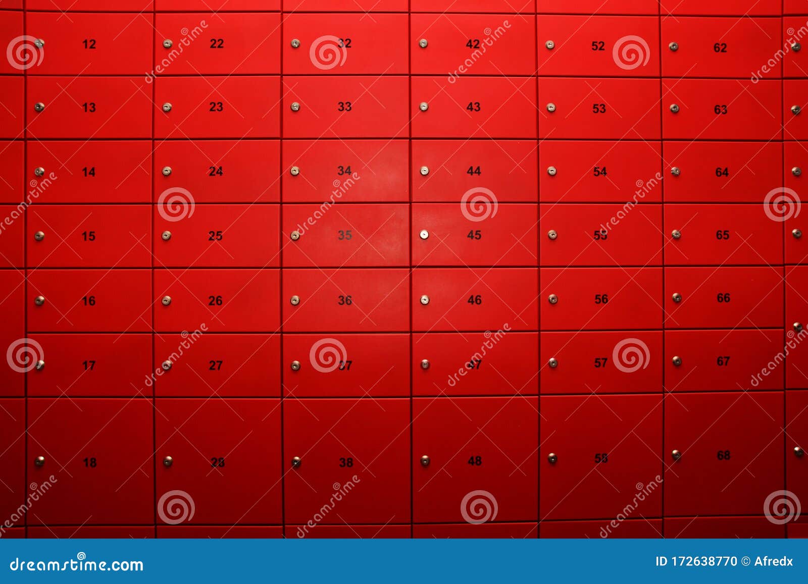 Red Post Box with Number stock photo. Image of backdrop 172638770