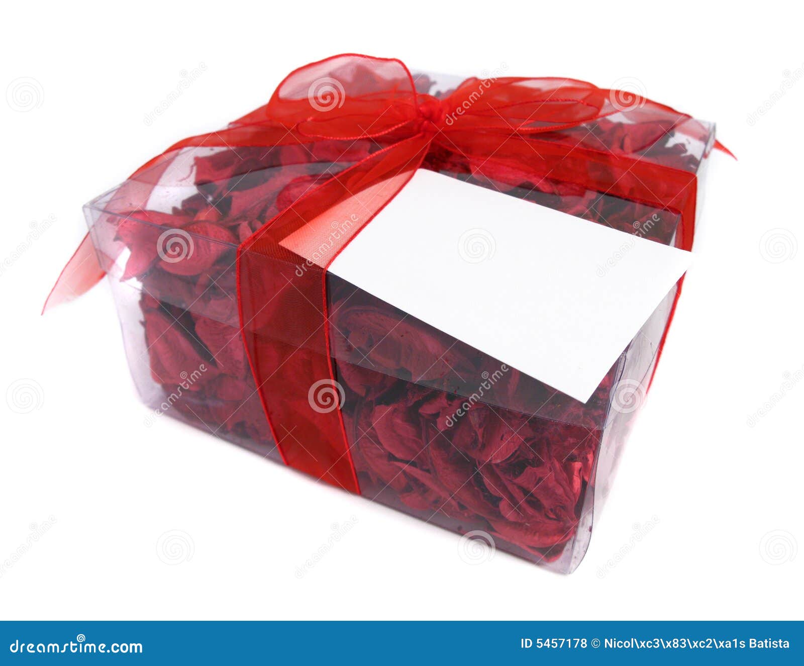 Red Potpourri gift stock photo. Image of card, collection 5457178