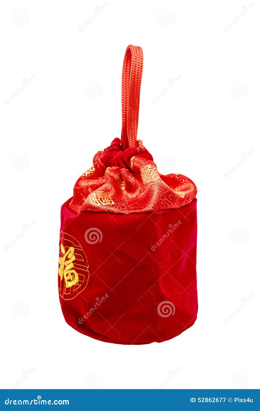 Red Pouch for Chinese New Year Stock Image Image of white, year 52862677