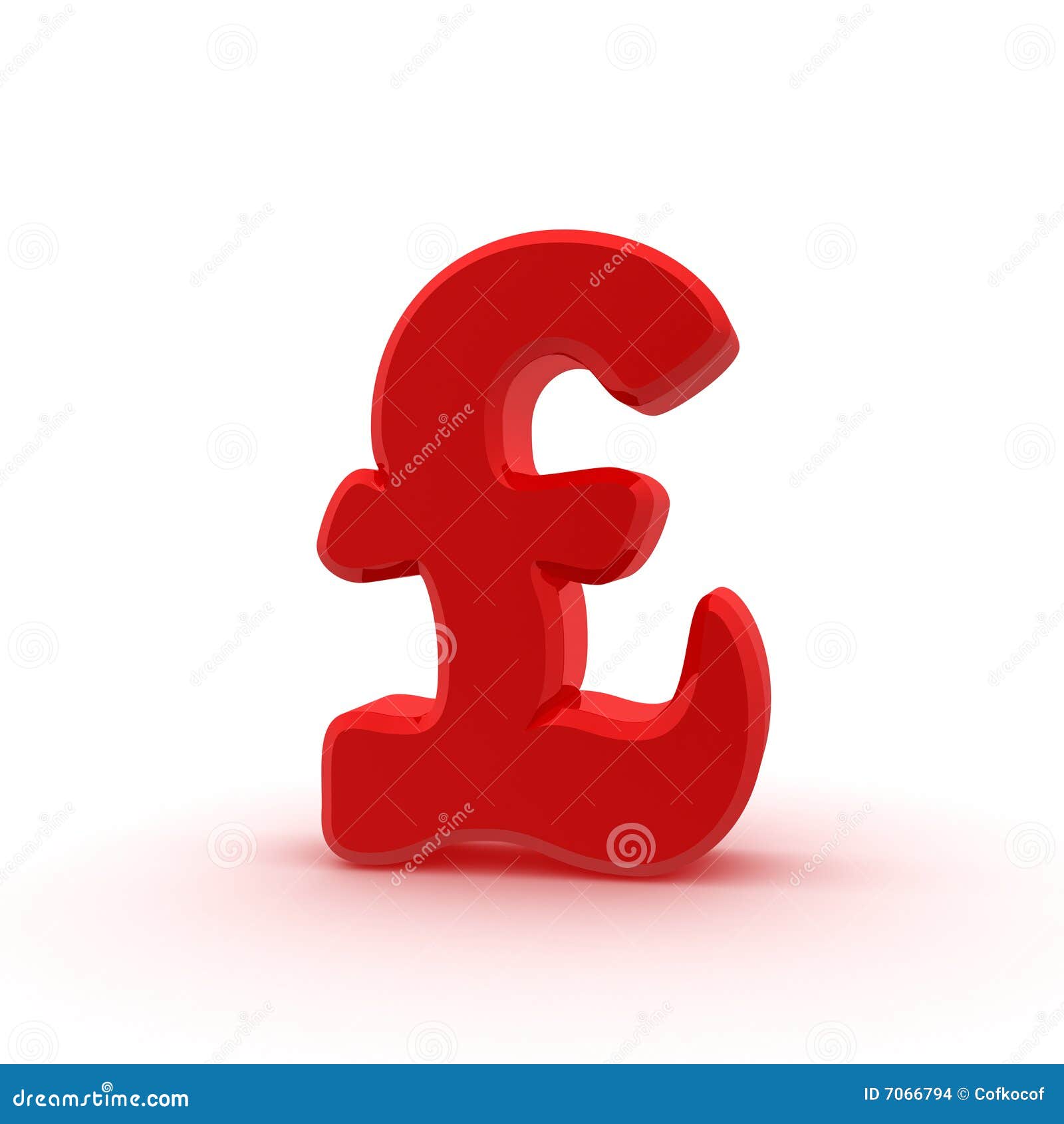 Pound Sign On White And Black Reflective Floor Stock Photography