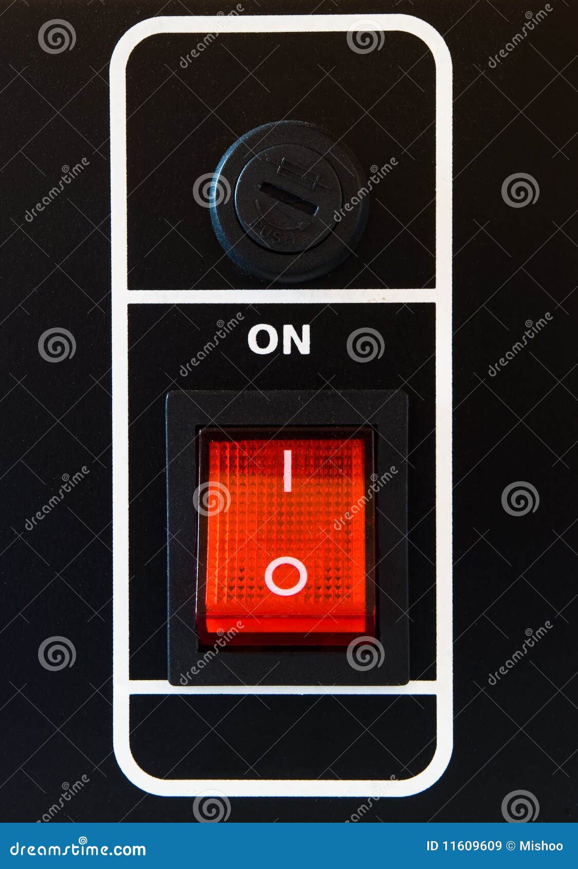 Red power switch stock image. Image of voltage, electric 11609609