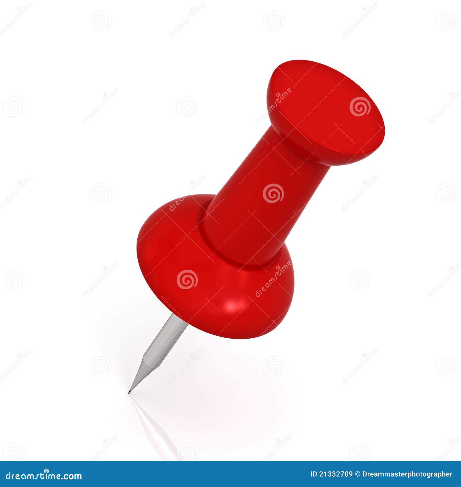 Red push pin stock illustration. Illustration of pushpin - 21332709