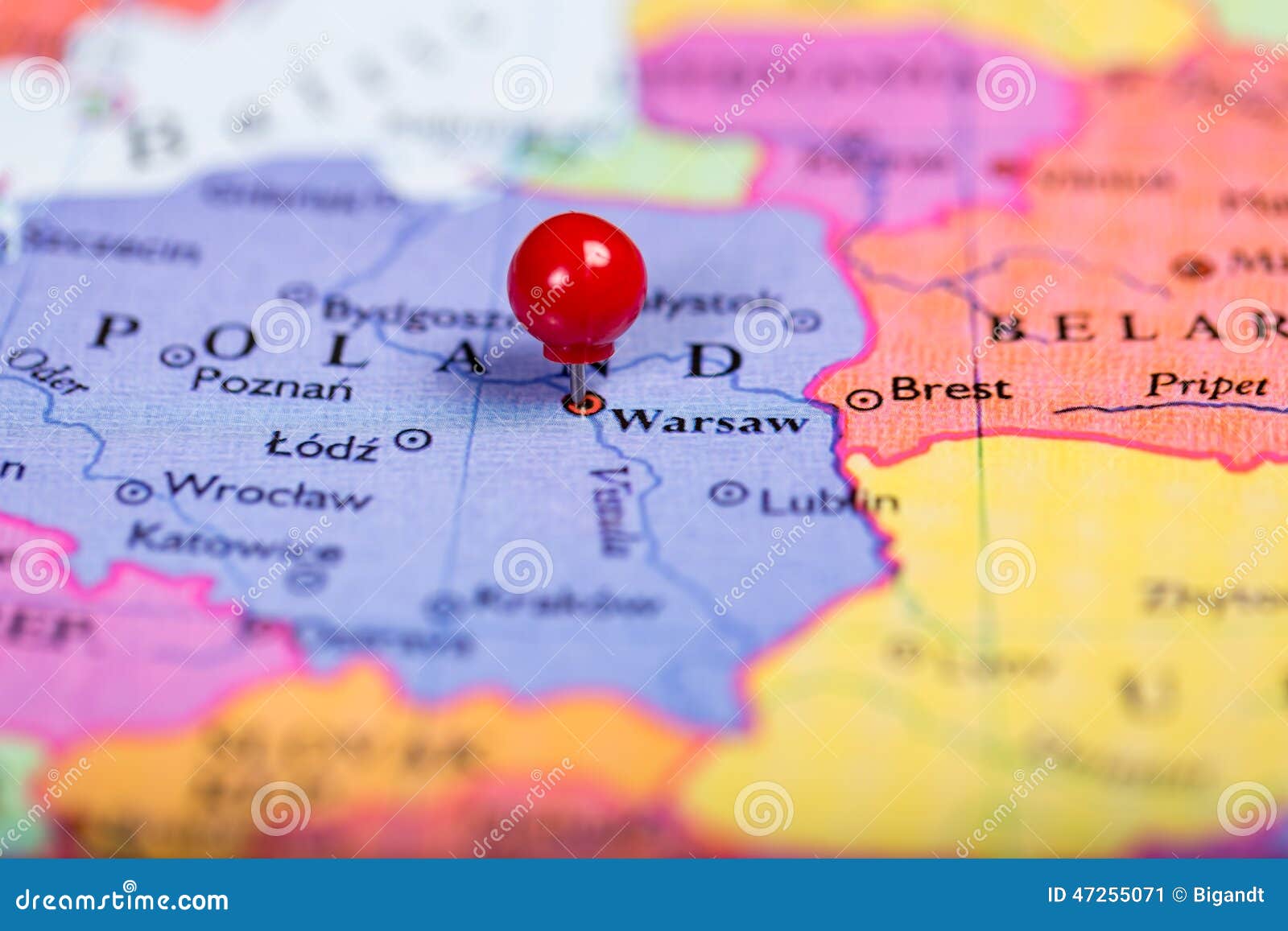 Prescription Eloquent Prime Minister Red Push Pin on Map of Poland Stock Image - Image of close, europe: 47255071