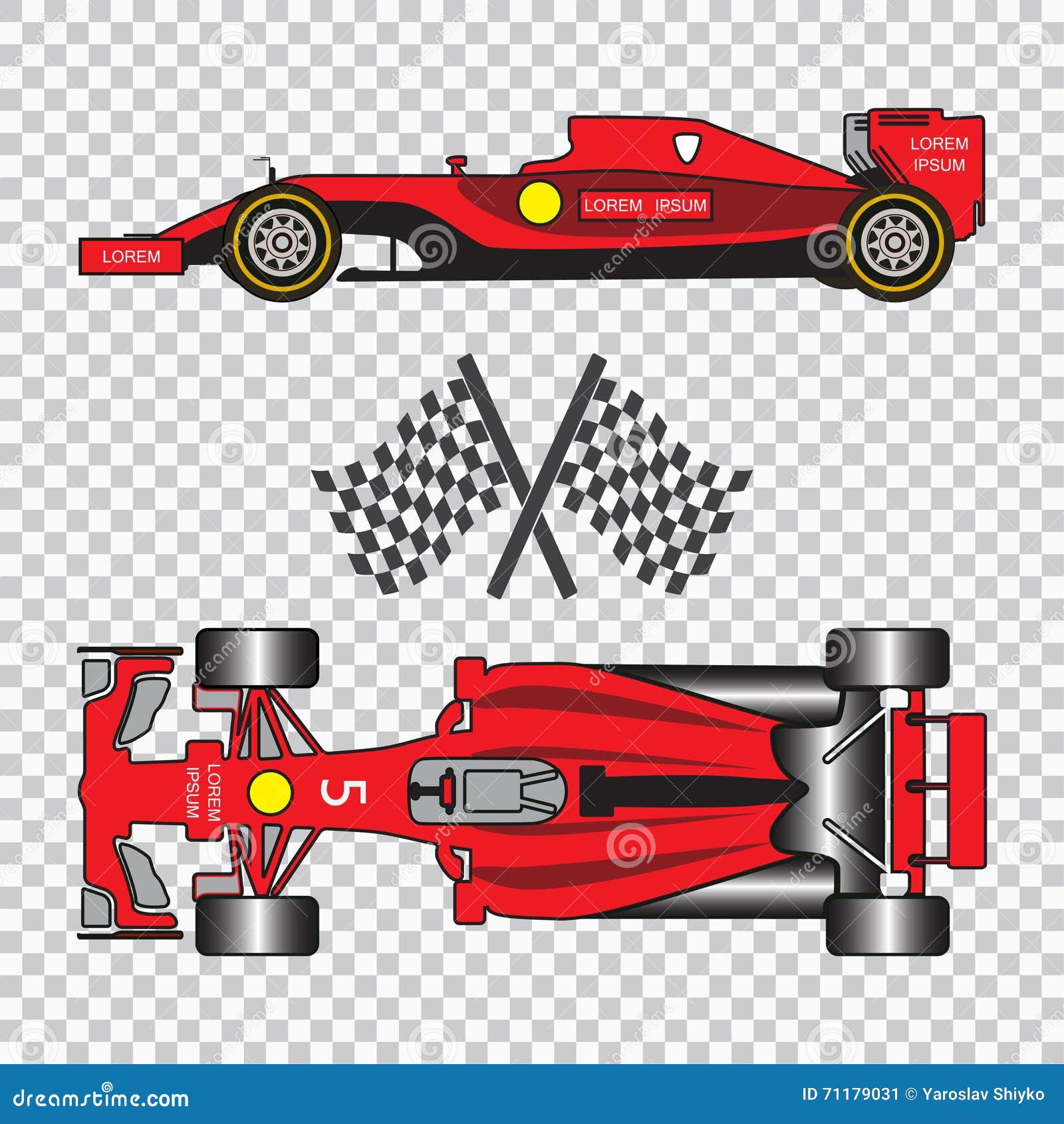 Red Racing Car Cartoon Vector Cartoondealer Com 71179031