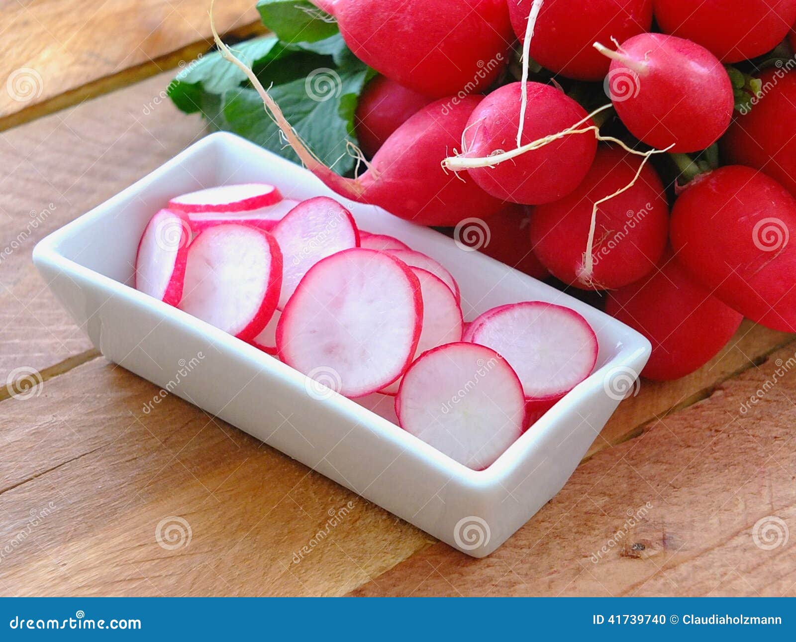 Red radishes stock photo. Image of slivered, vegetable 41739740