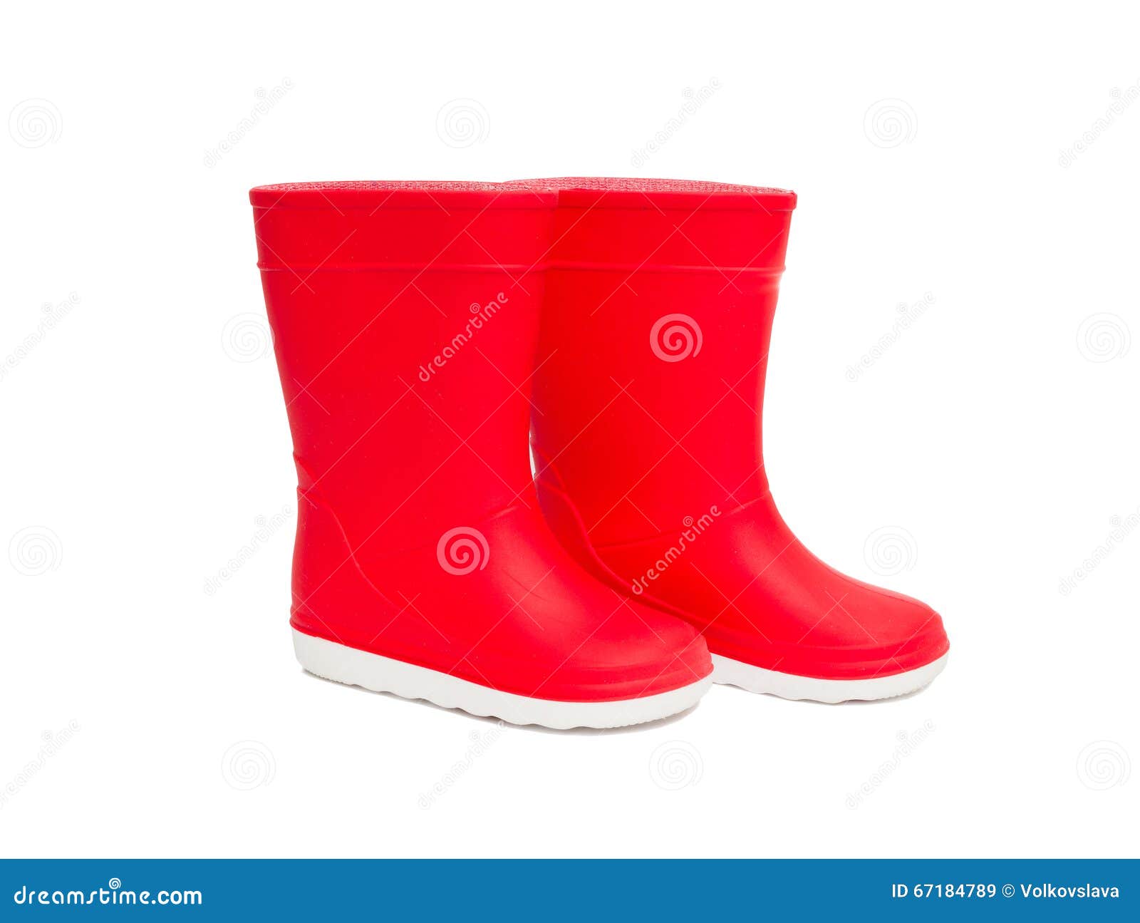 Red Rainboots Isolated . Rubber Boots for Kids. Stock Image Image of fall, rainy 67184789