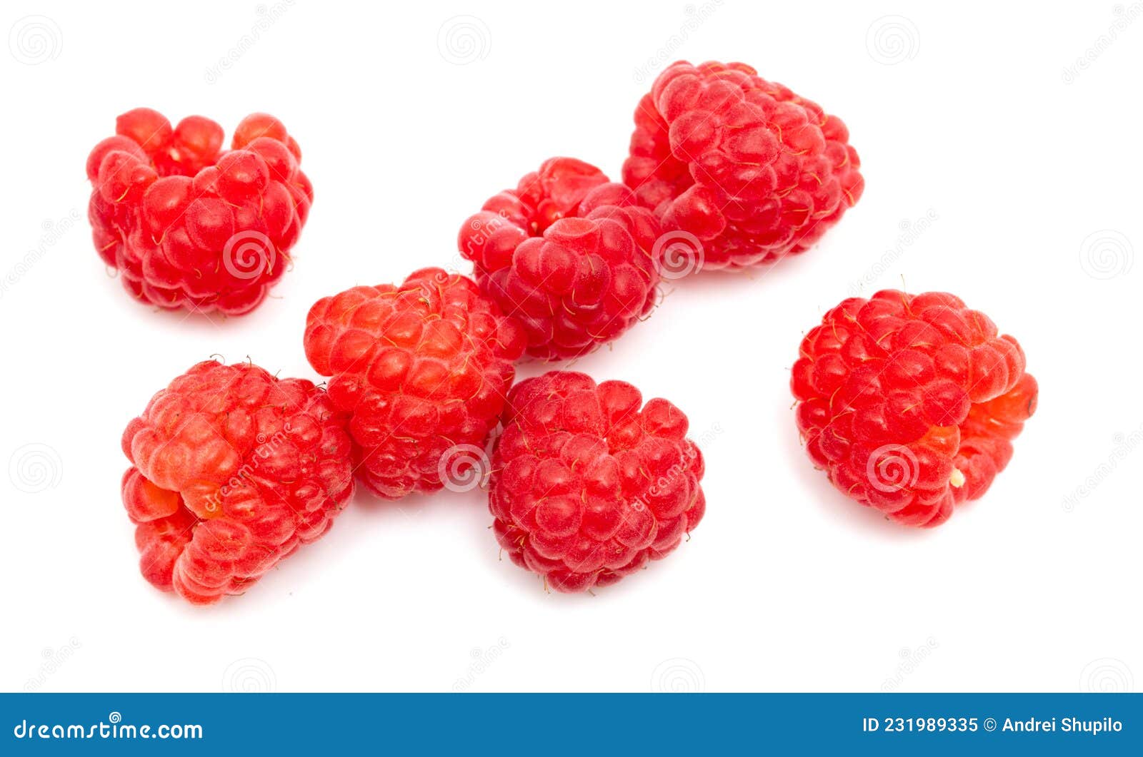 Red Raspberries on a White Background. Stock Image Image of healthy
