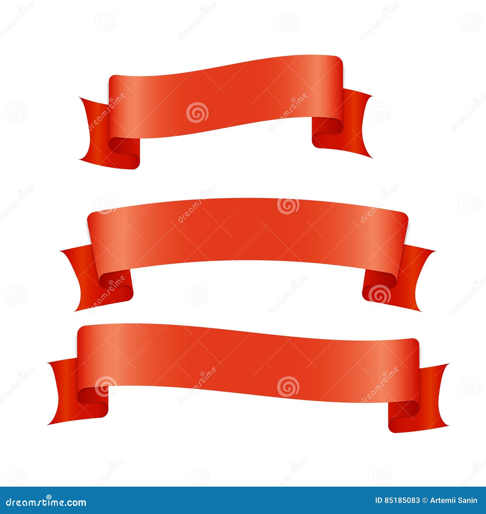 Premium Vector  Red ribbon design