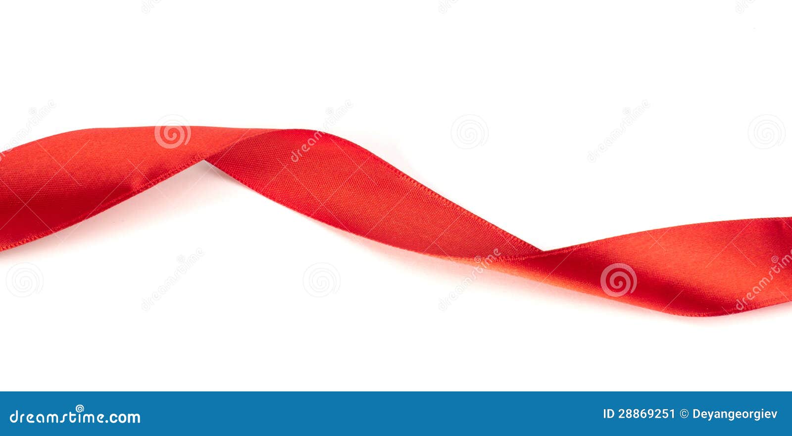 Red ribbon for gift wrap stock image. Image of decorate 28869251