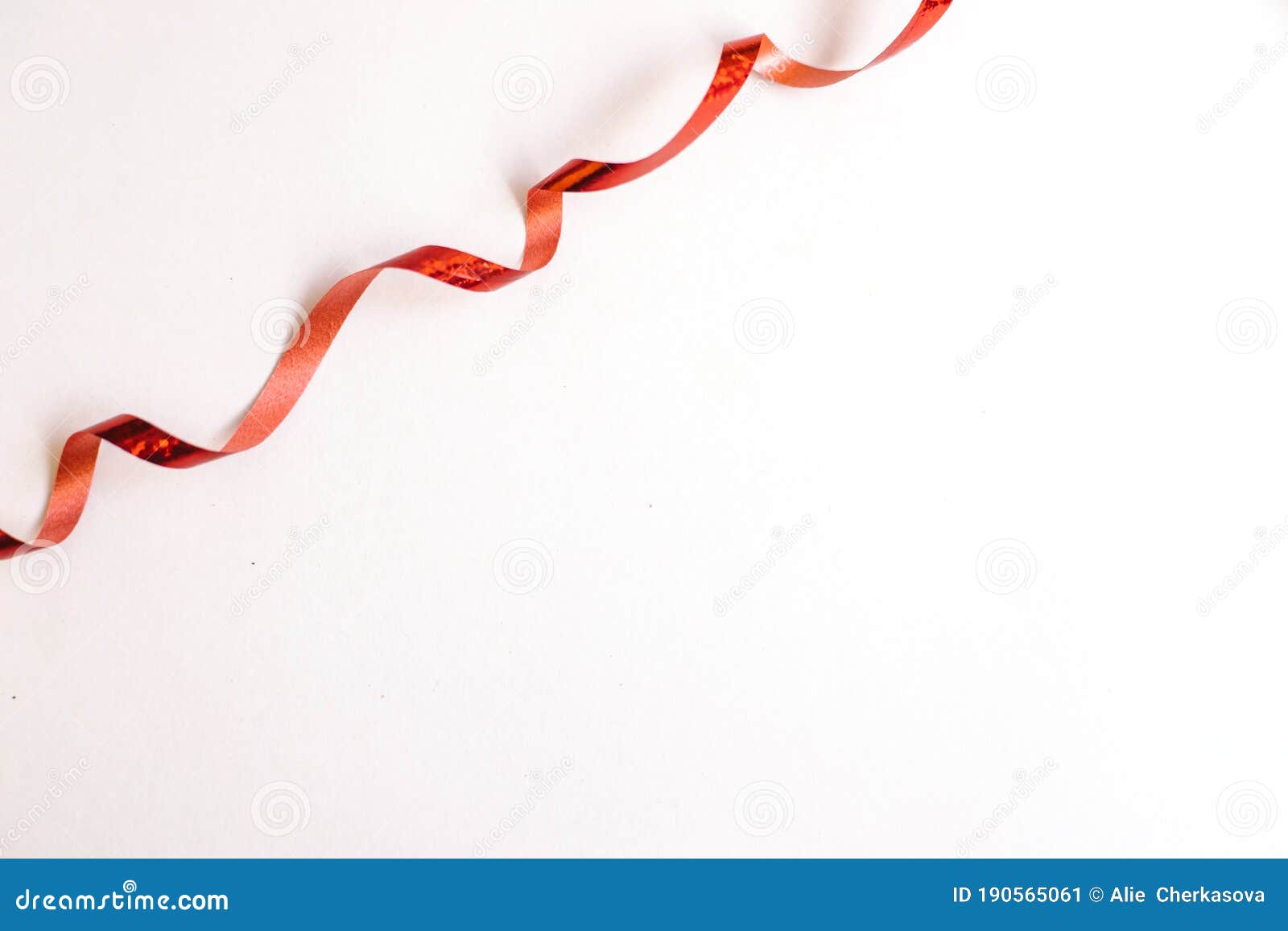 Red Ribbon for Gift Wrapping. Decor for the Holidays Stock Image - Image of  giving, celebrate: 190565061