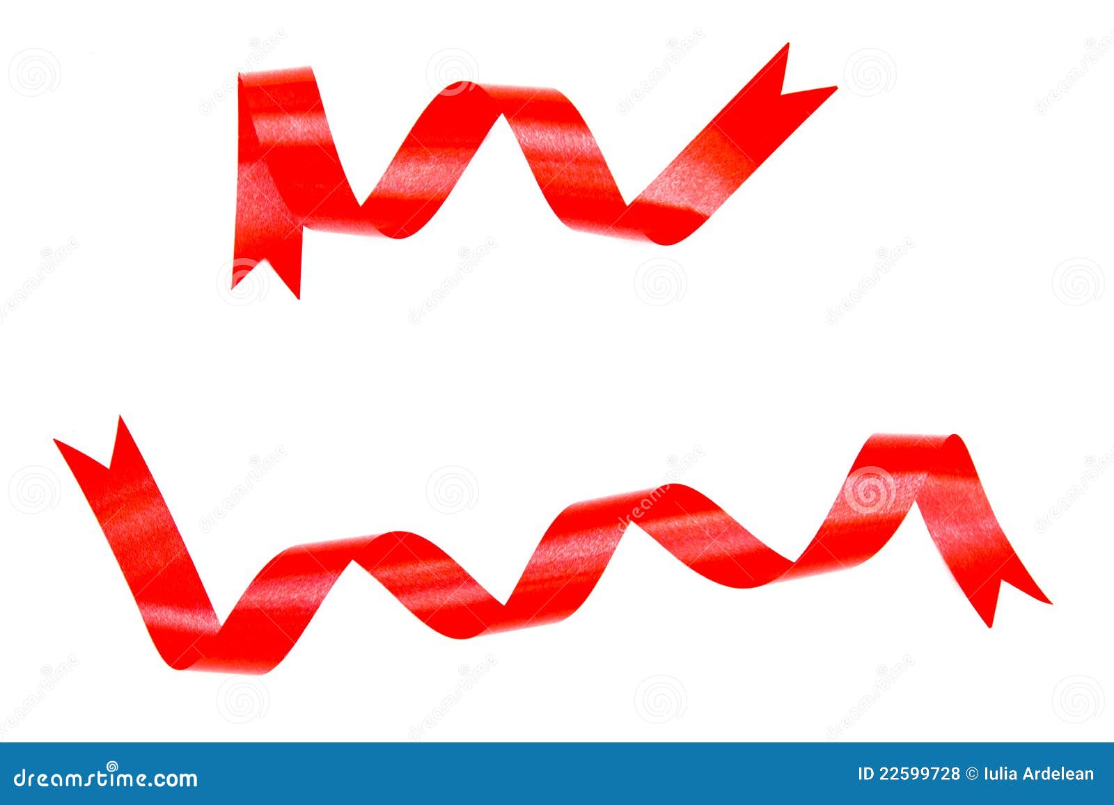 Red ribbons stock photo. Image of ornament, curve, band 22599728