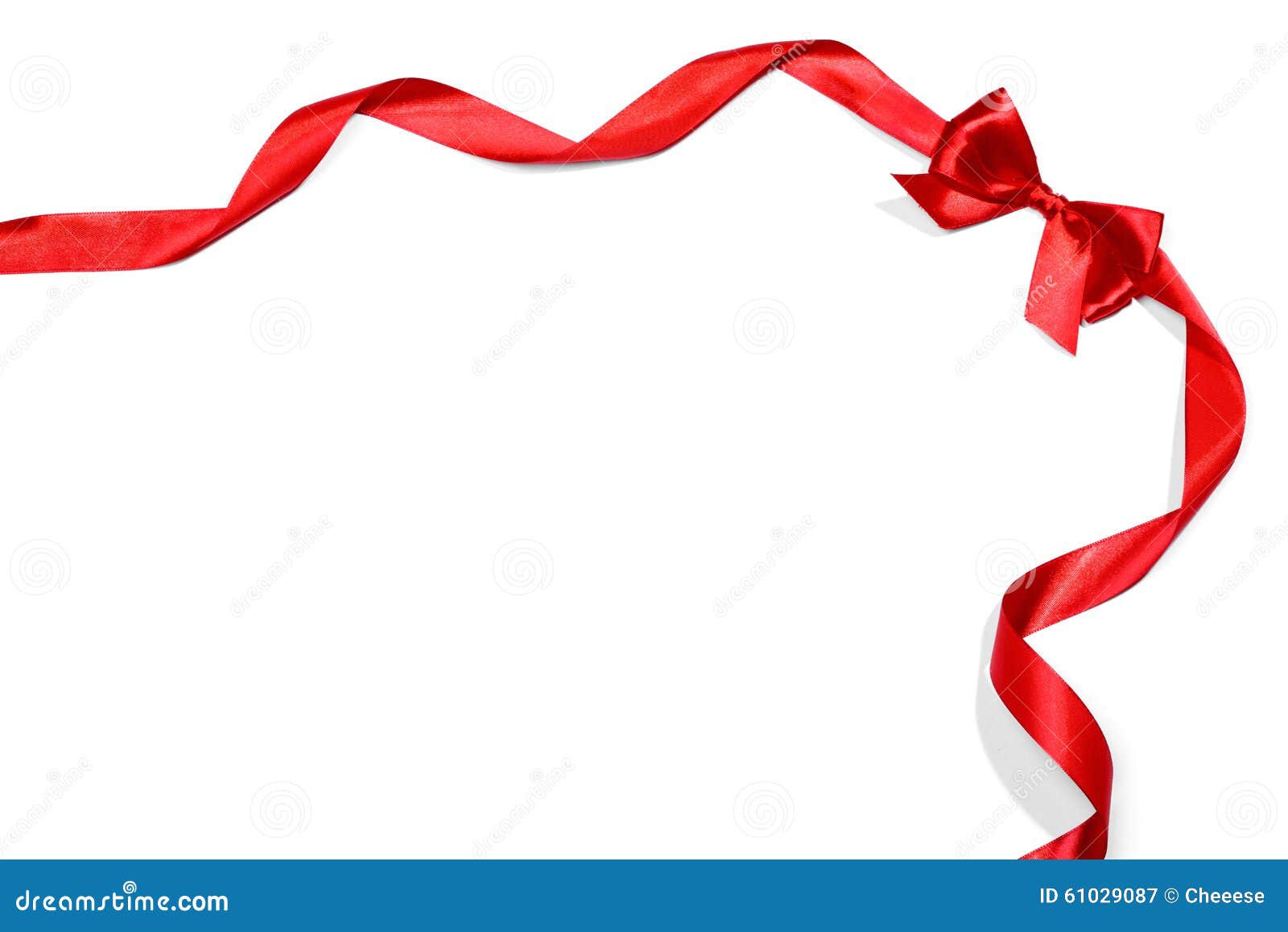 Red ribbons with bow stock image. Image of color, packaging - 61029087
