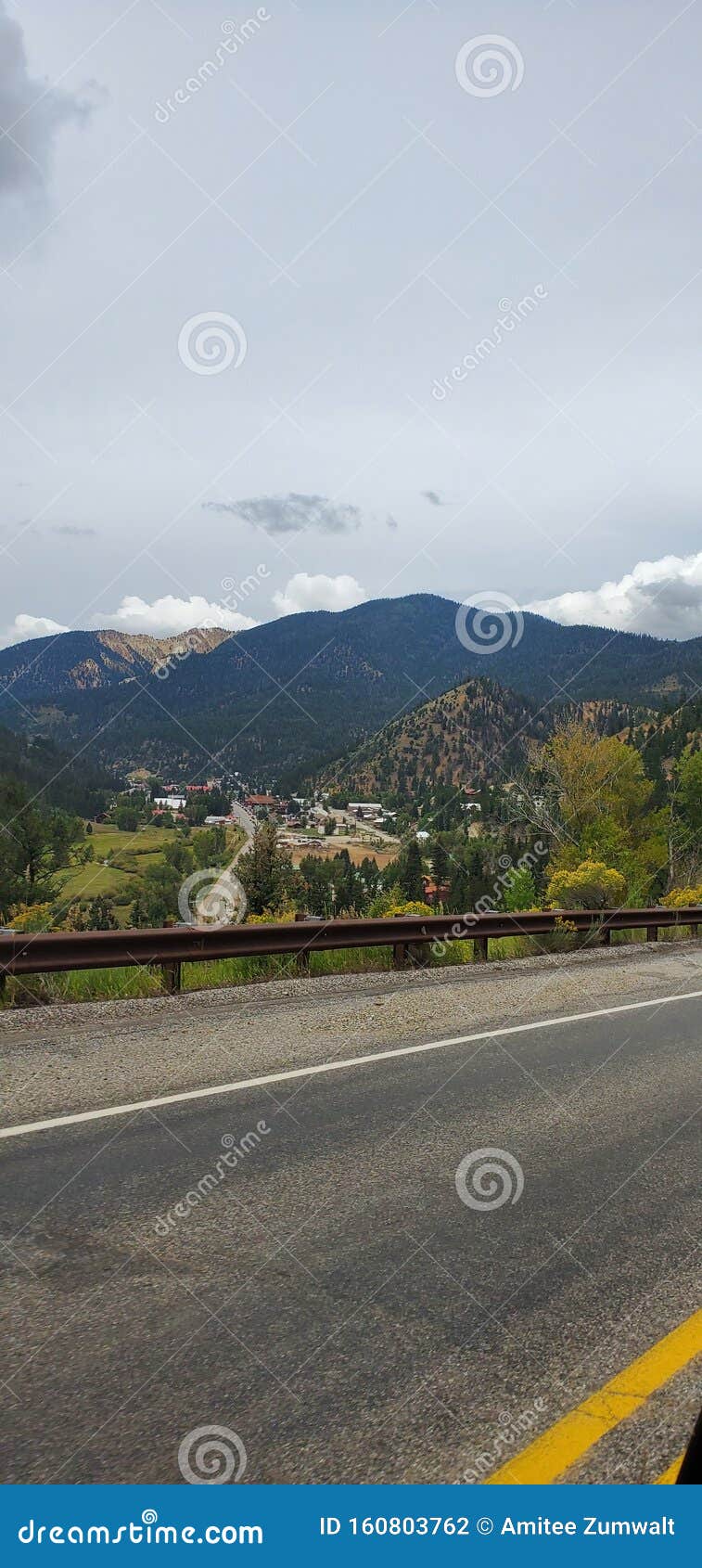 Red River New Mexico Town View Stock Photo Image of river, mexico
