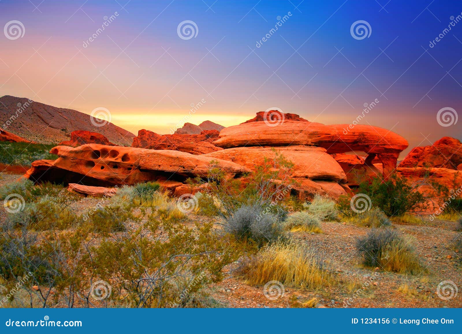 Red Rock Canyon, Nevada stock photo. Image of mojave, clouds 1234156
