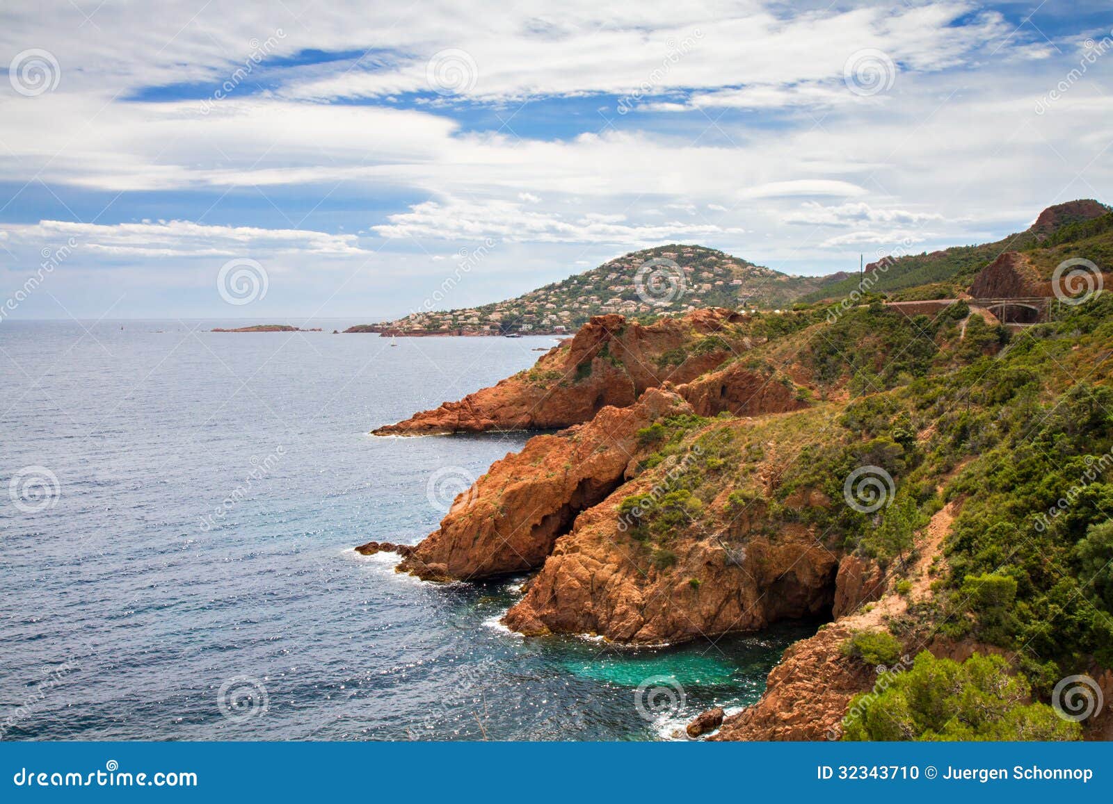 Red Rocks  On The Corniche  Esterel Stock Photo Image of 